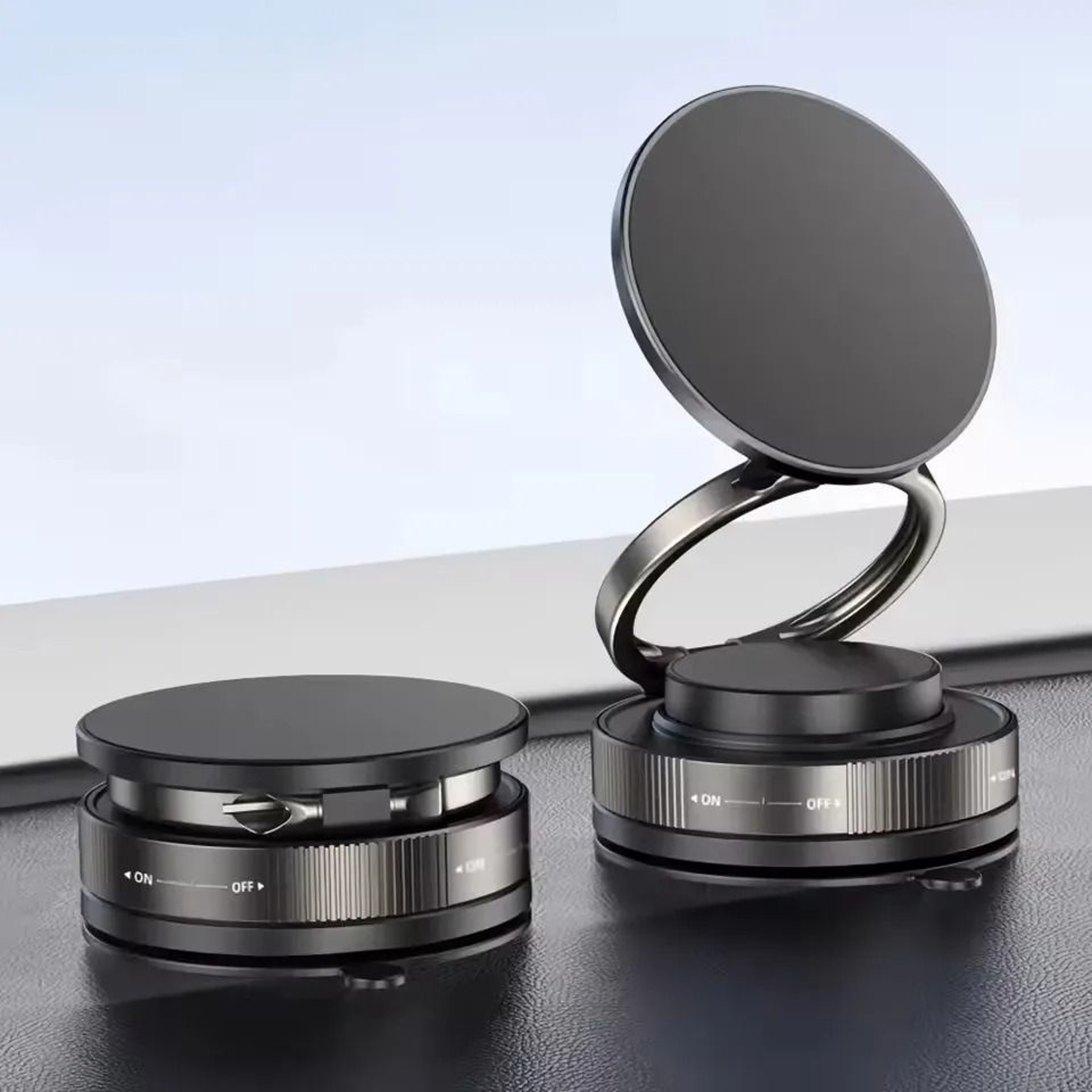 Vacuum Magnetic Car Mount  360 Rotatable Suction Cup Stand 6