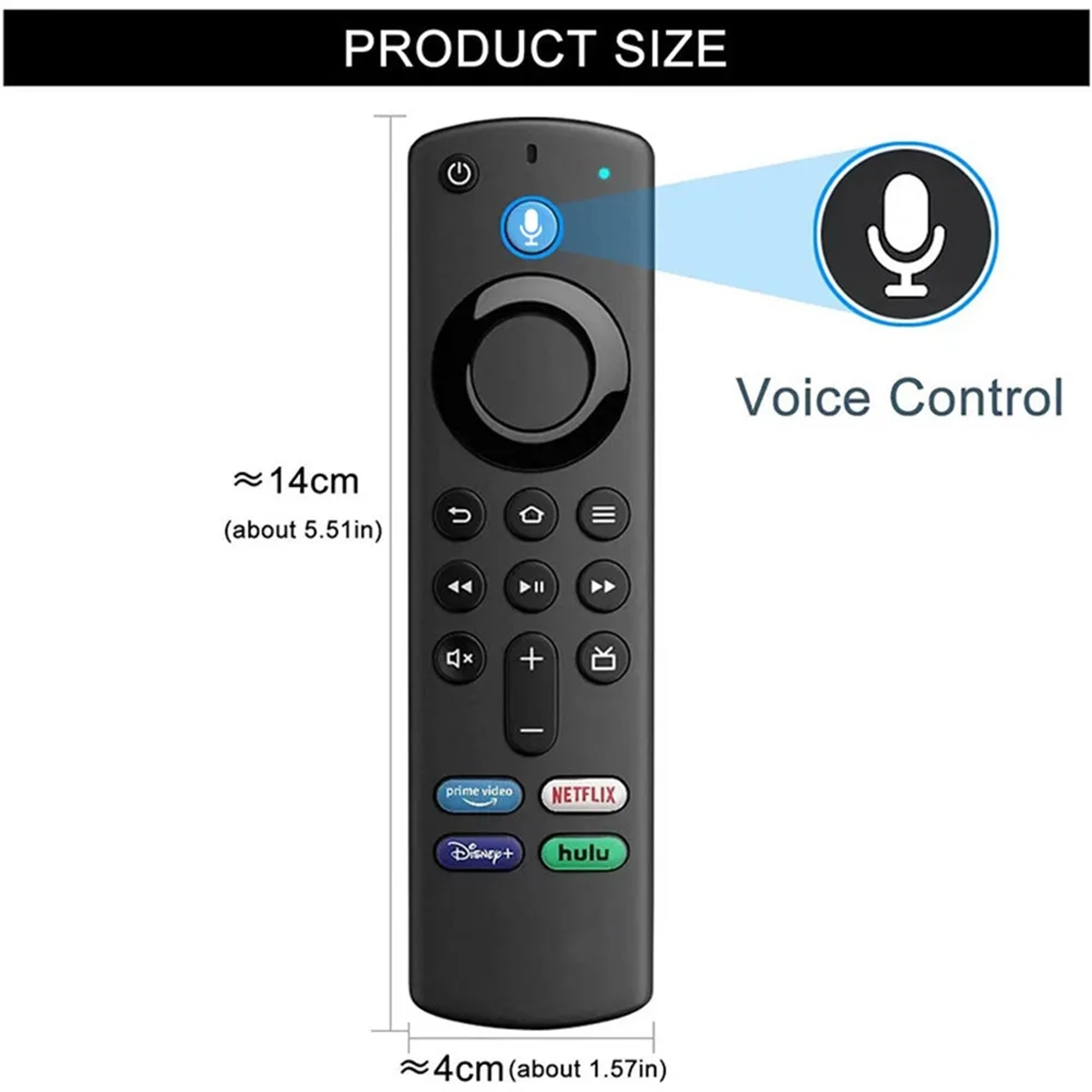Fire TV Stick Voice Remote Replacement with Fast Search, Easy Navigation and Control – view 5