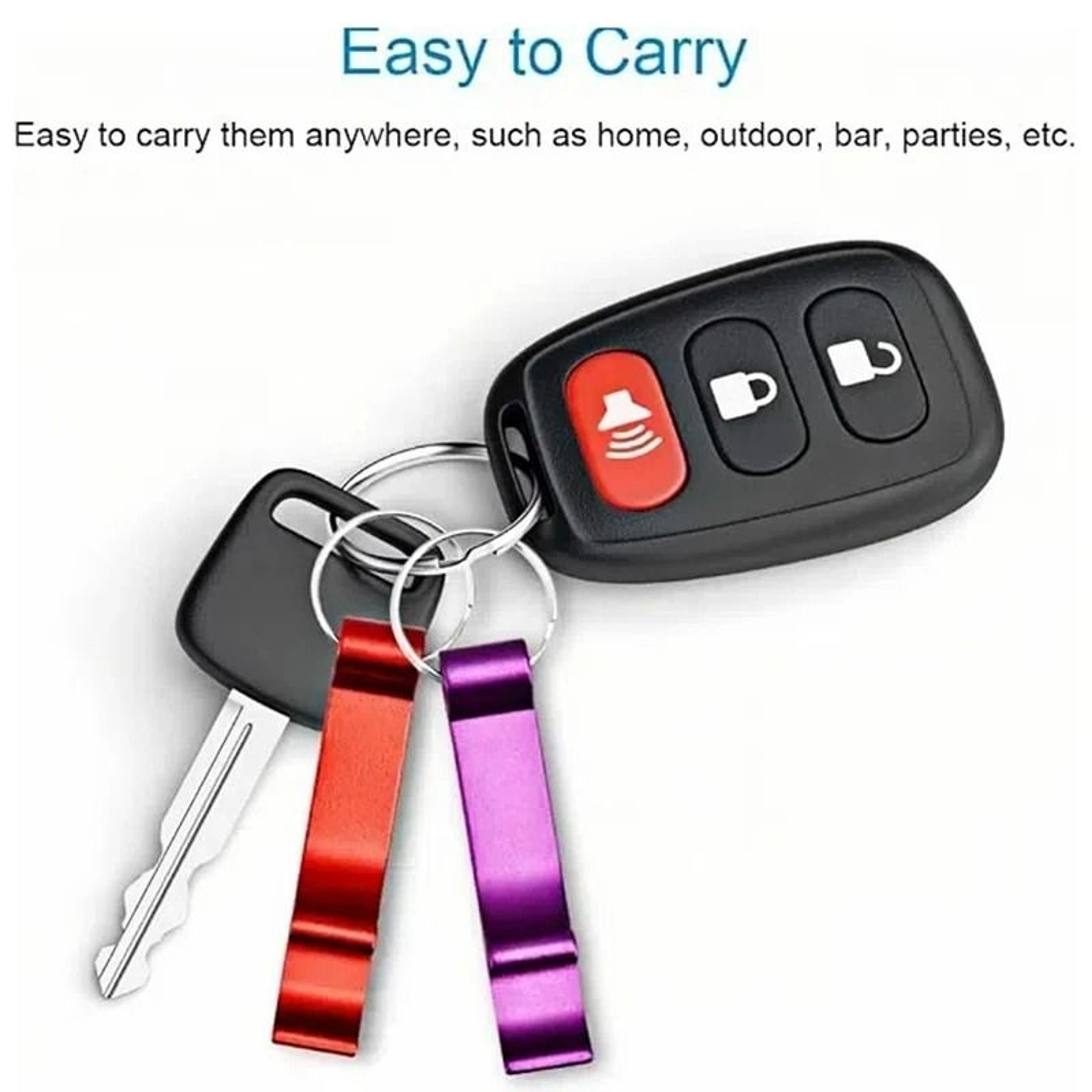 MultiColor Aluminum Bottle Opener Keychain 4