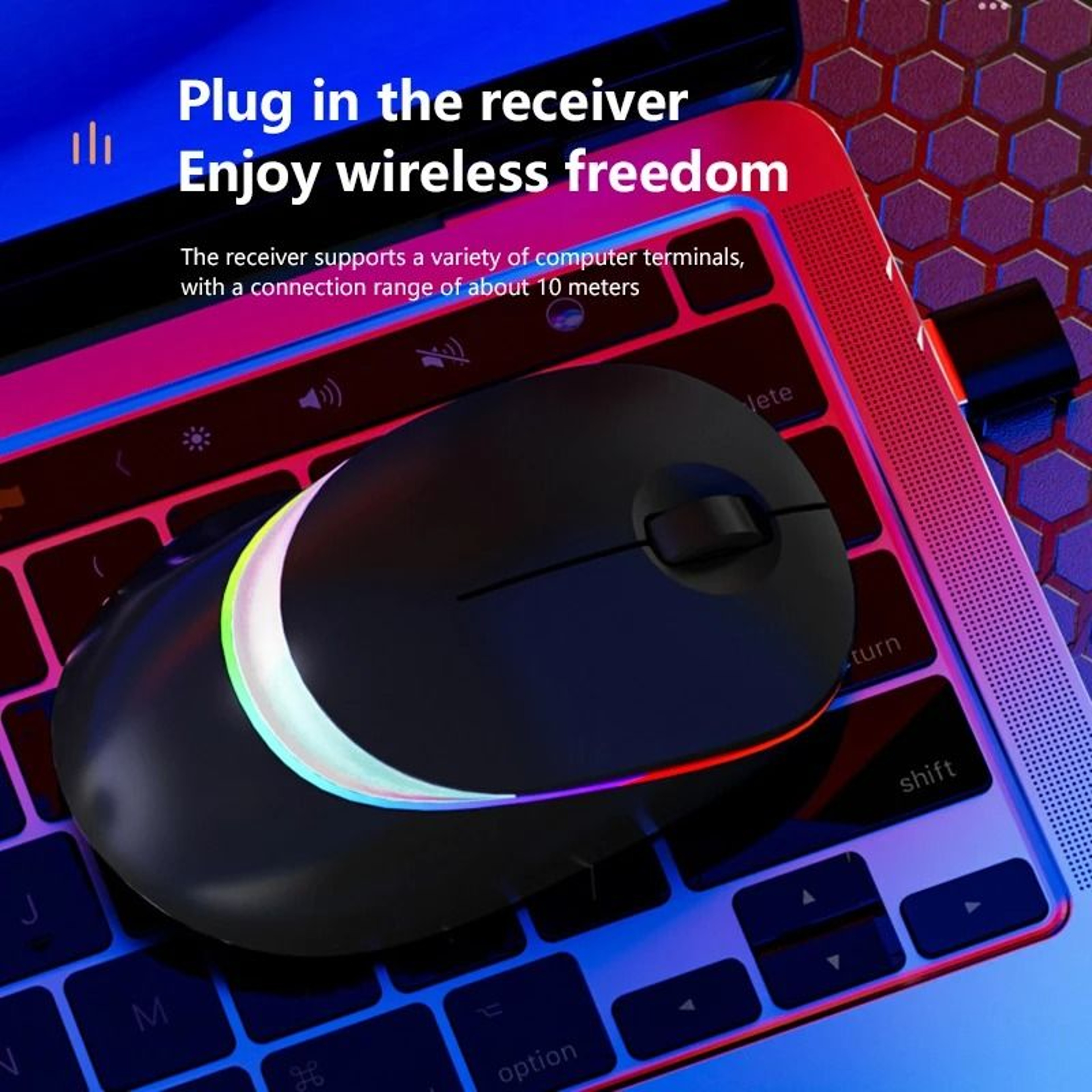 TripleChannel LightEmitting Wireless Mouse 3