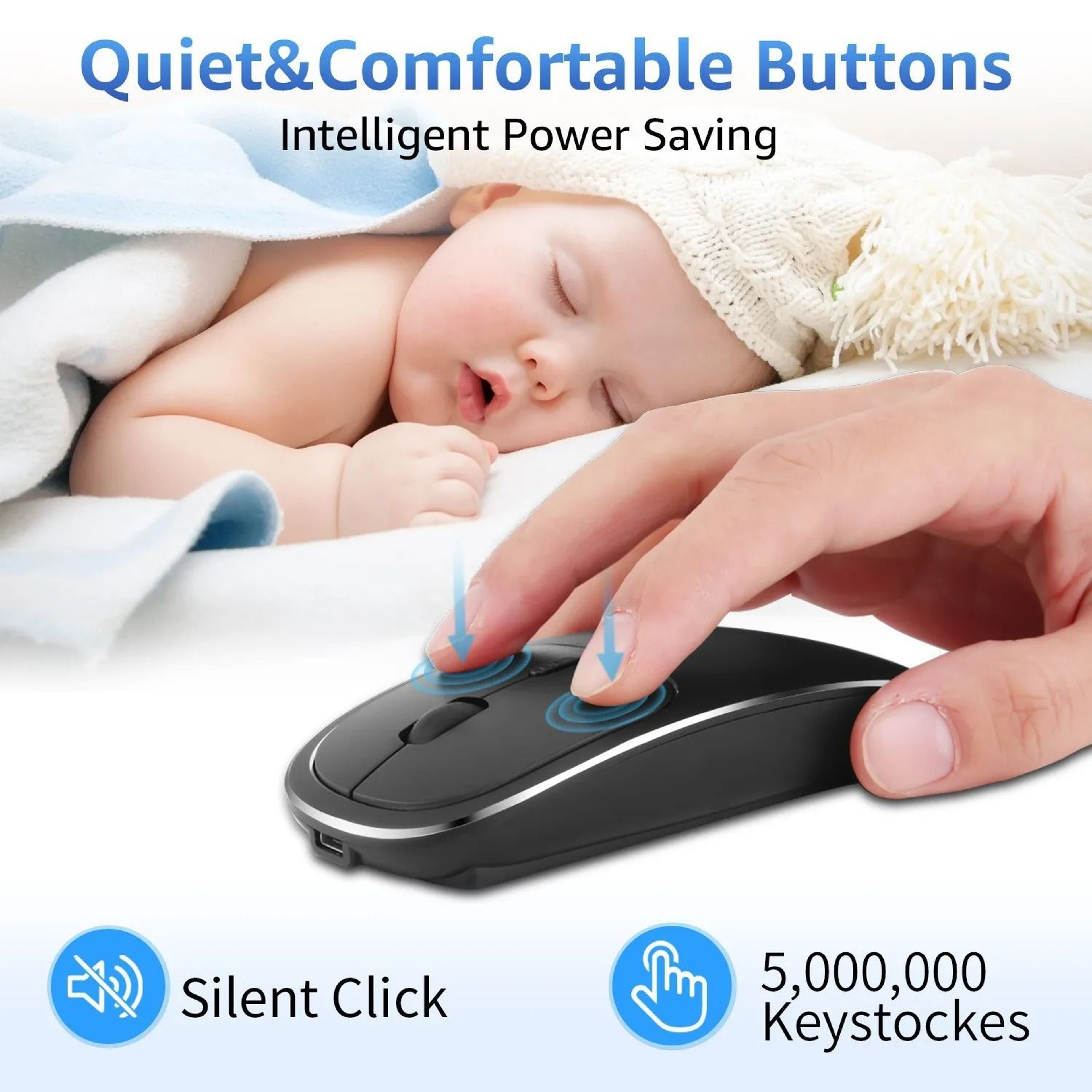 Aluminum Silent Wireless Mouse 3