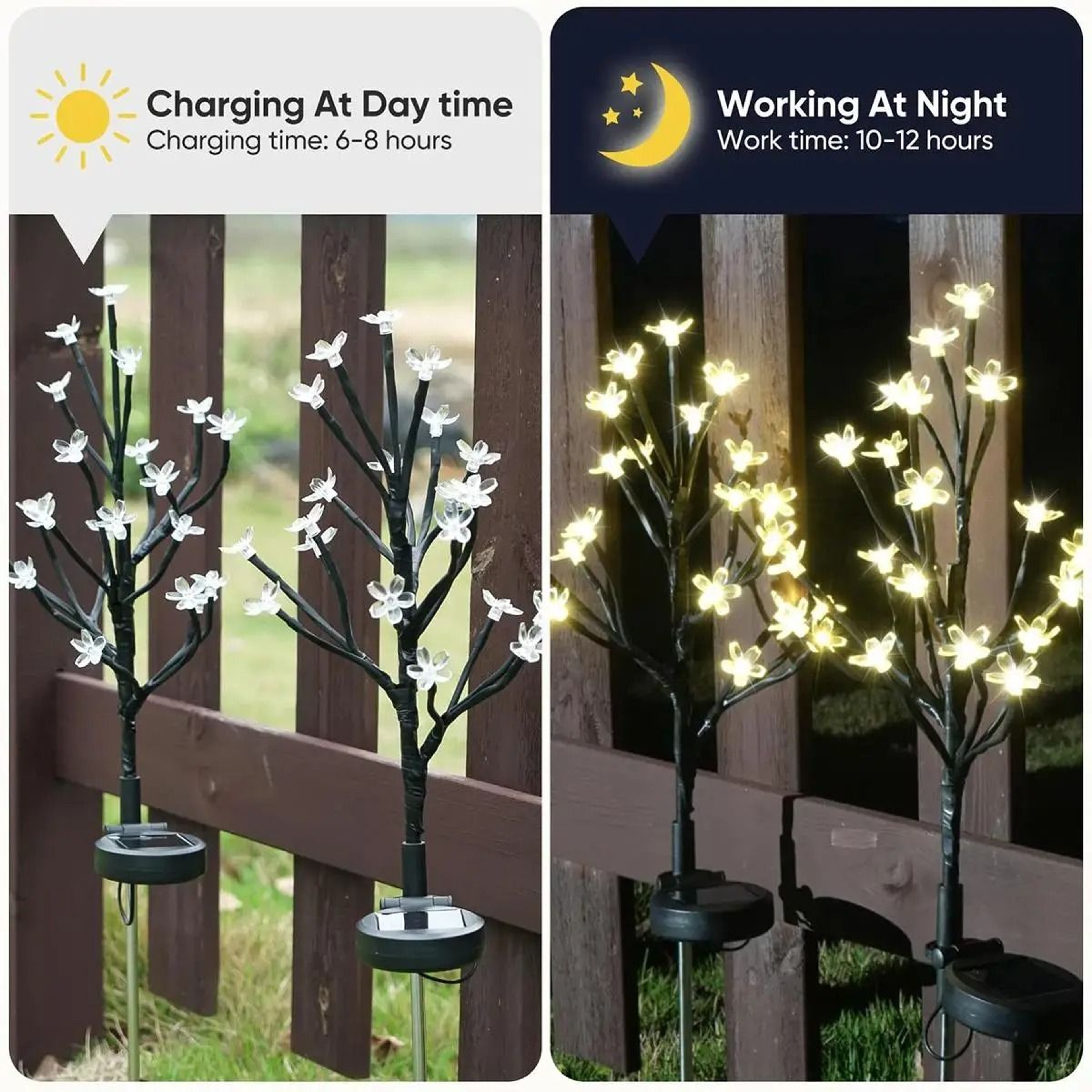 Solar Cherry Blossom Ground Landscape Light 1