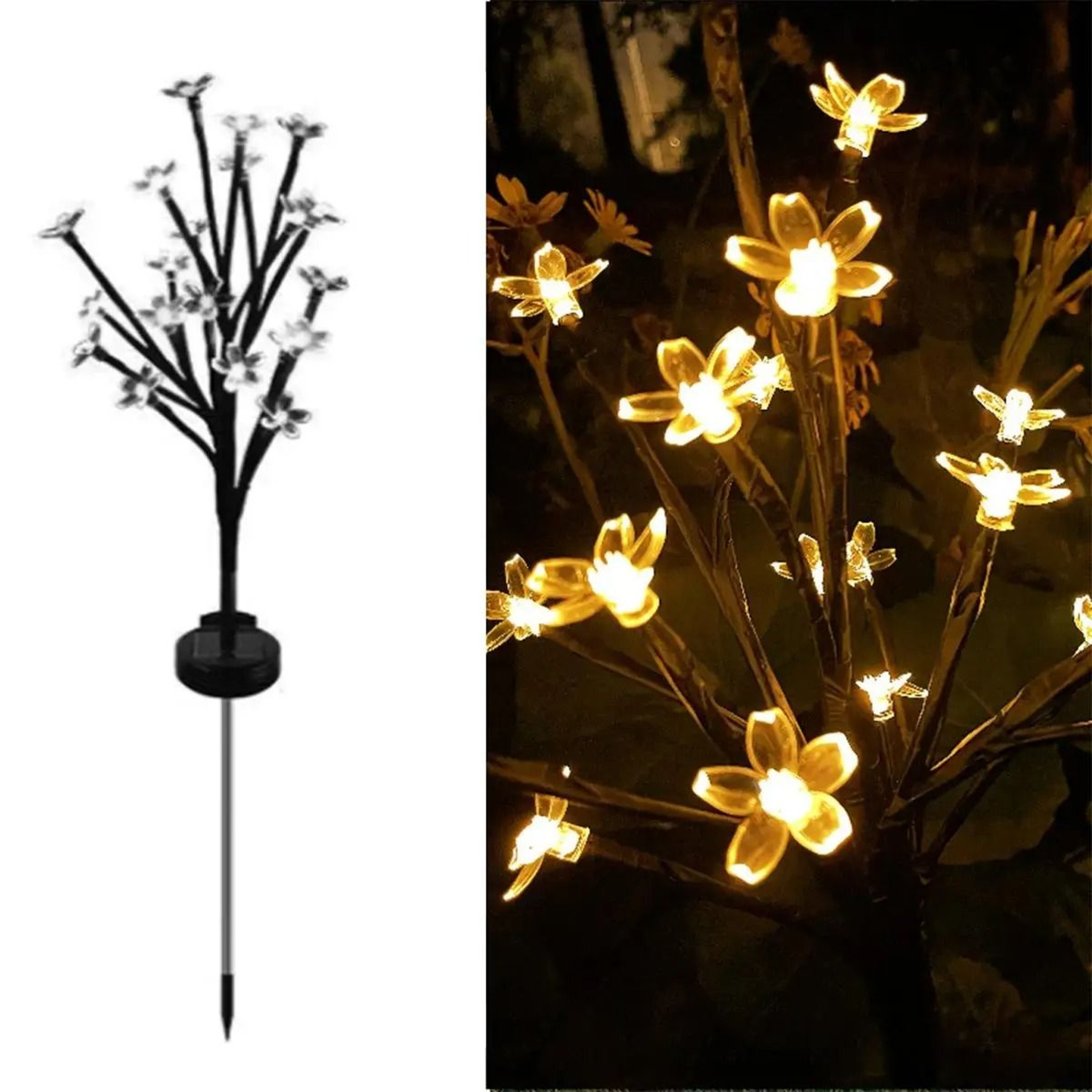 Solar Cherry Blossom Ground Landscape Light 5