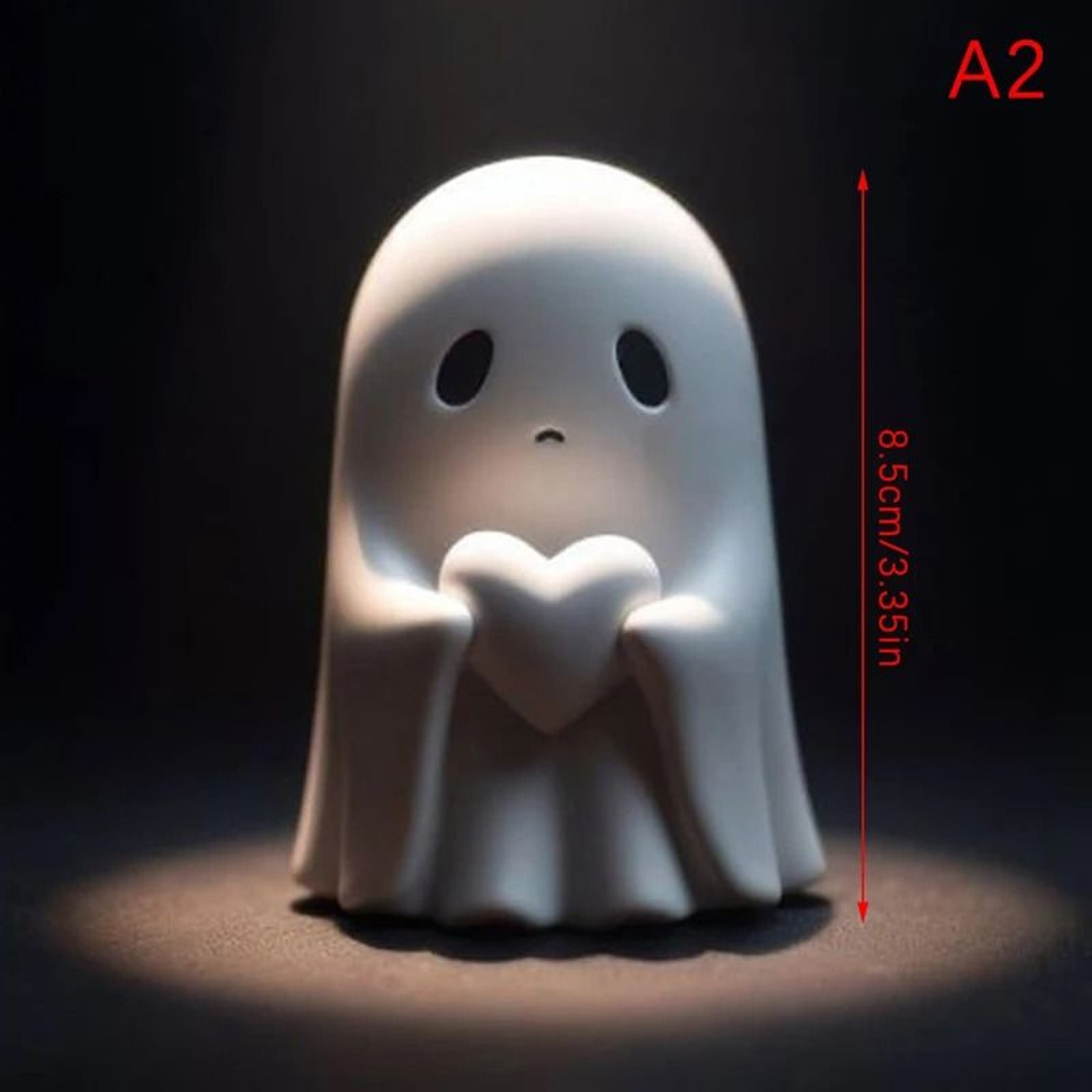 Rebel Spirit Ghost Figurine  Sassy Halloween Tabletop Decor 8