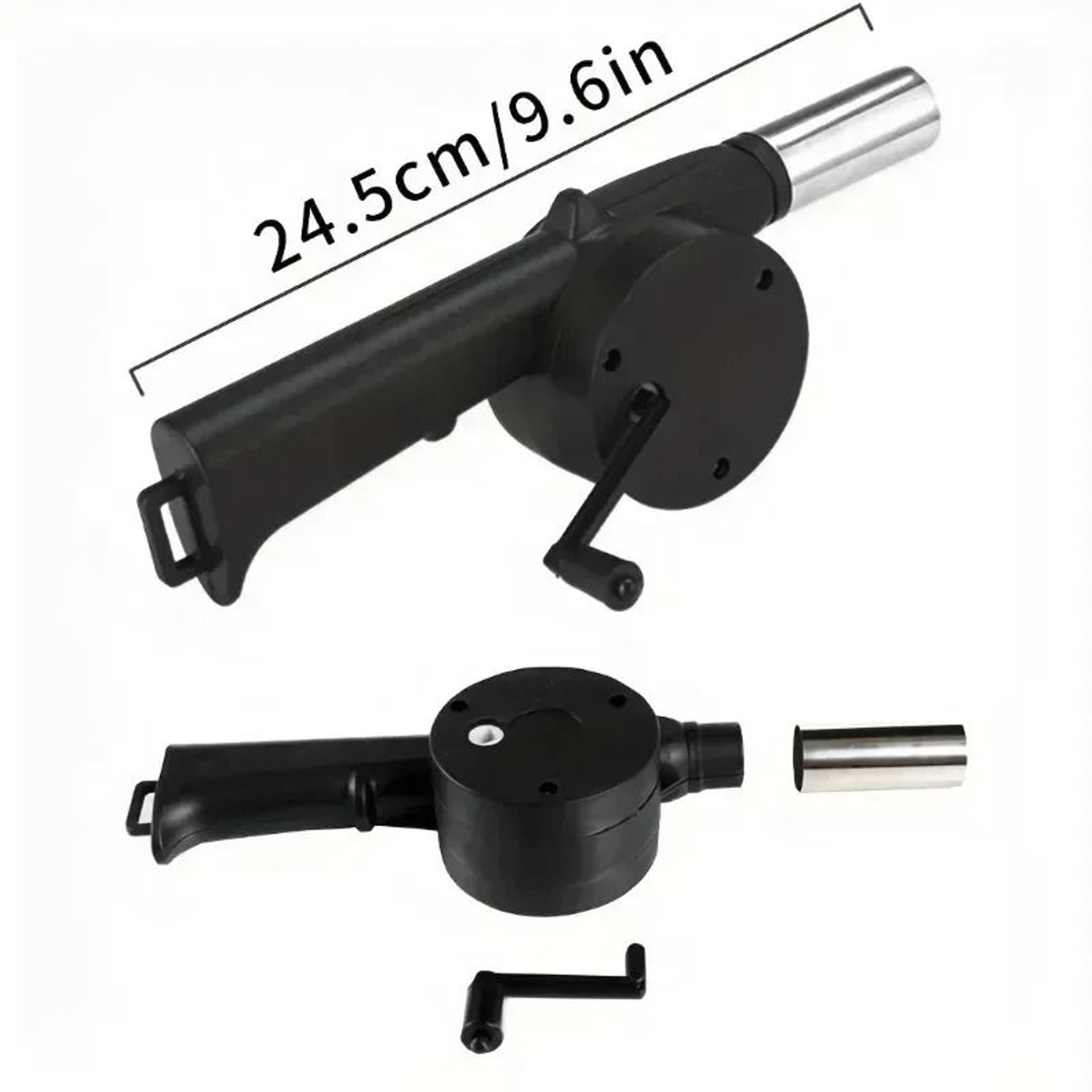 Manual HandCrank BBQ Air Blower  Portable Fast Fire Starter For Grills  Stoves 3