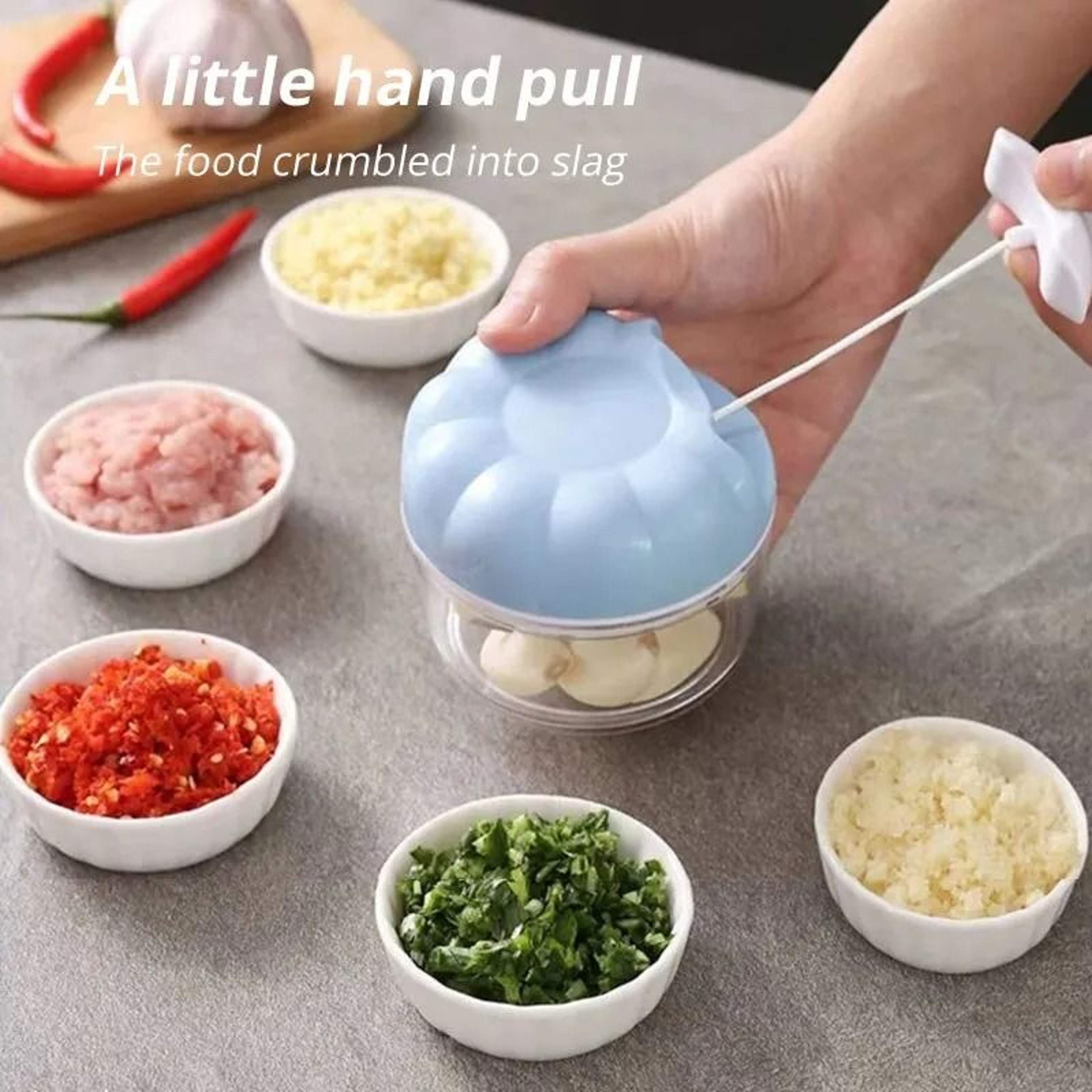 HandPull Professional Garlic Masher  HighLeverage Household Kitchen Blender 1