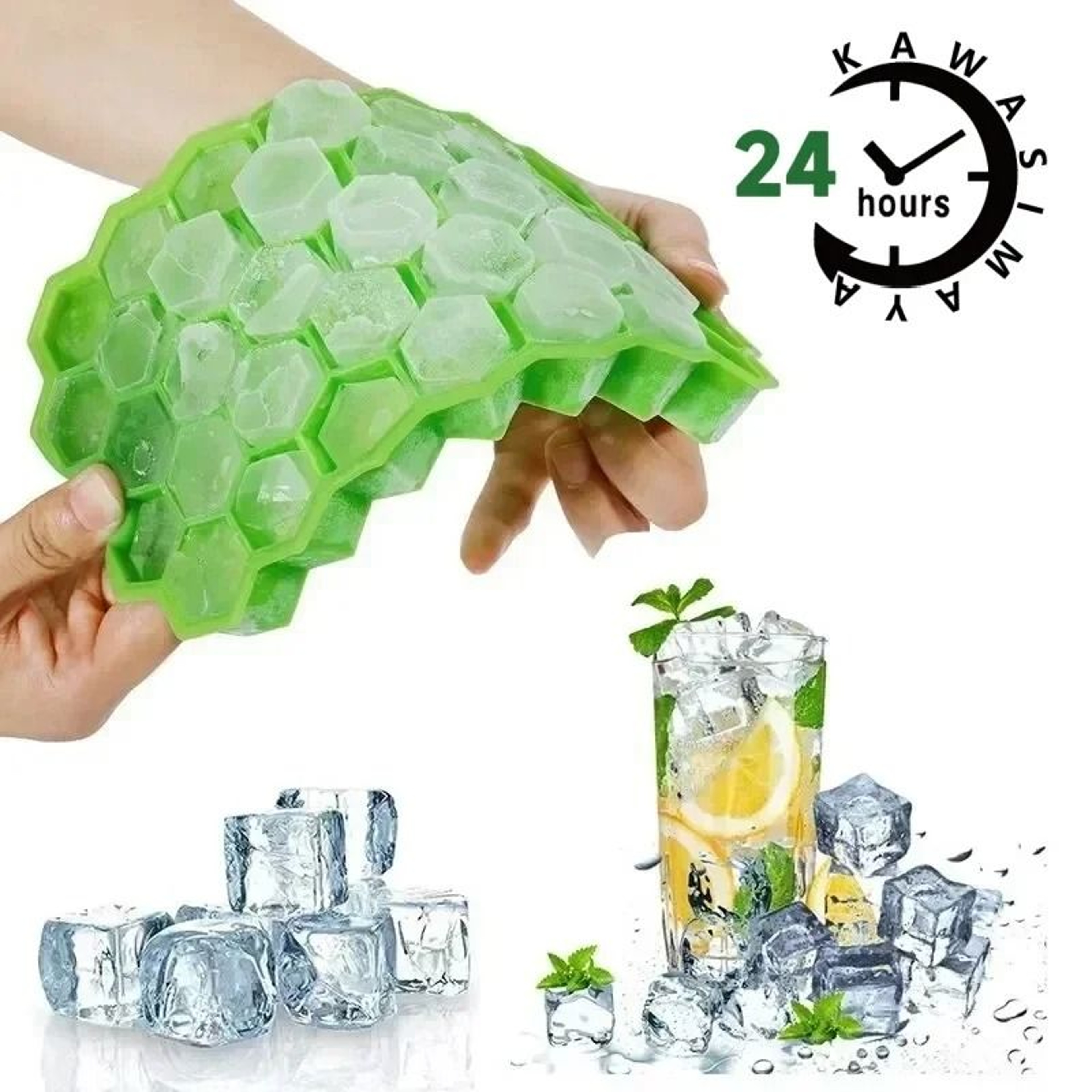 Multifunctional Silicone Ice Cube  Popsicle Mold  Reusable BPAFree DIY Maker 0