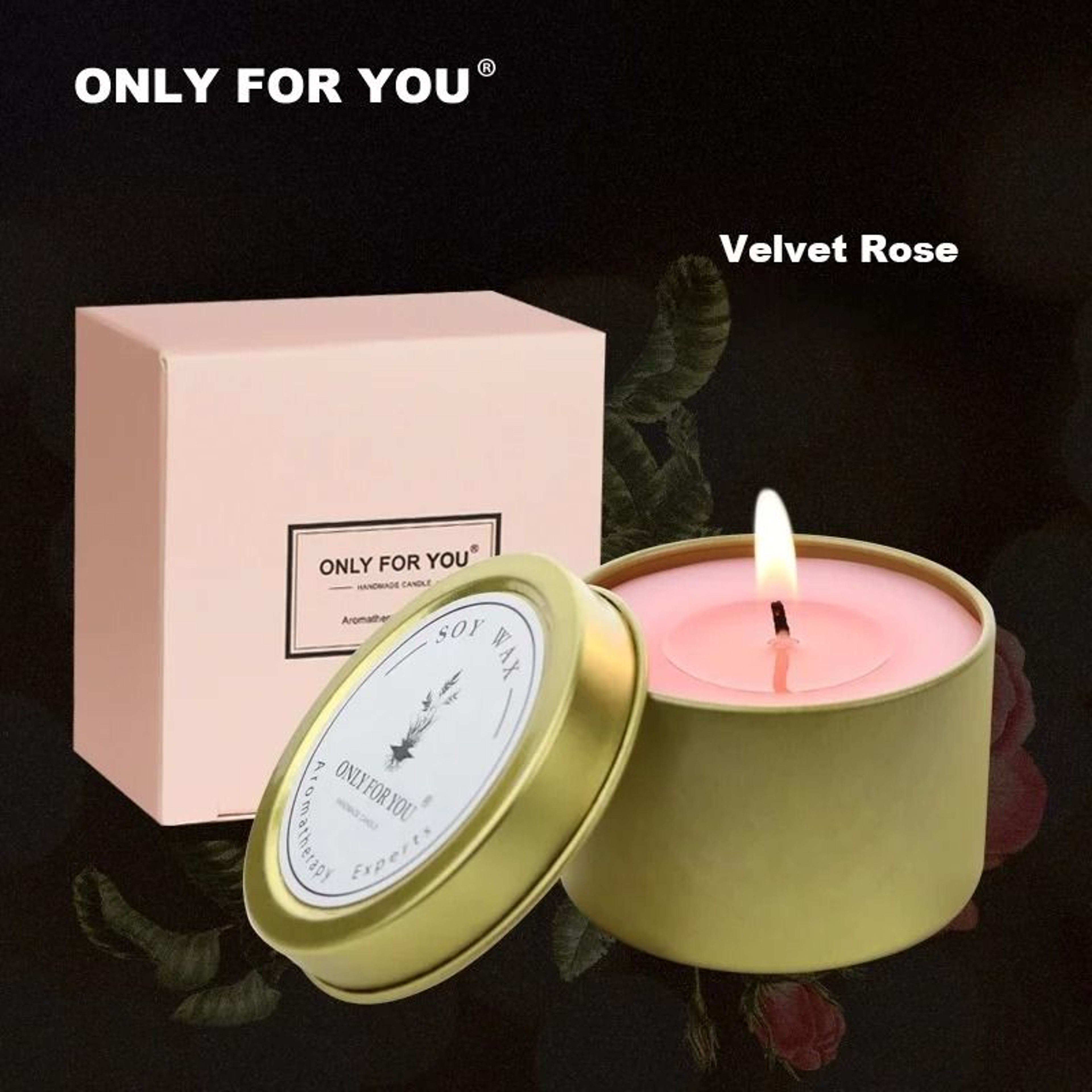 Romantic Transparent Glass Jar Aromatherapy Candle 10