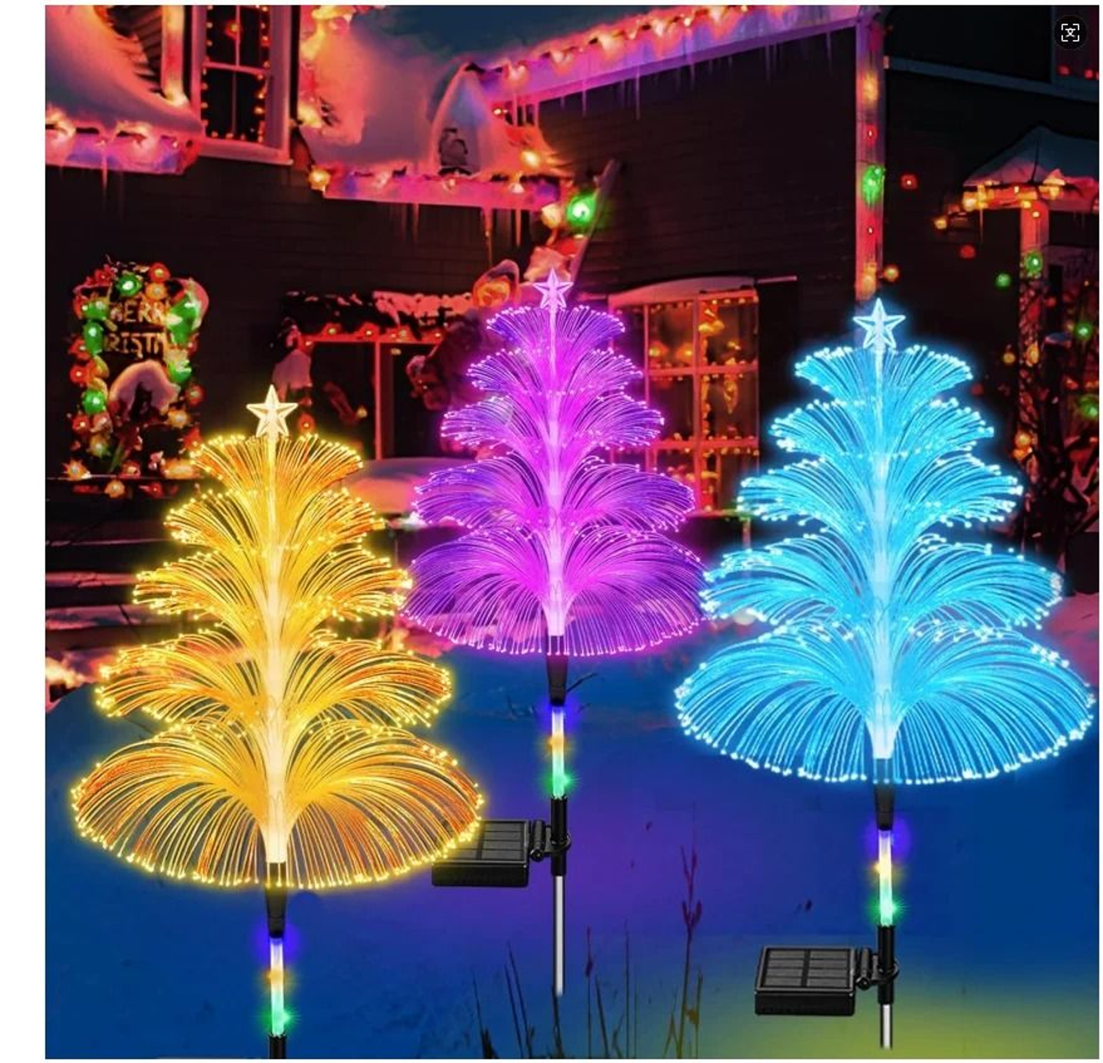 Solar ColorChanging Jellyfish Garden Lights 6