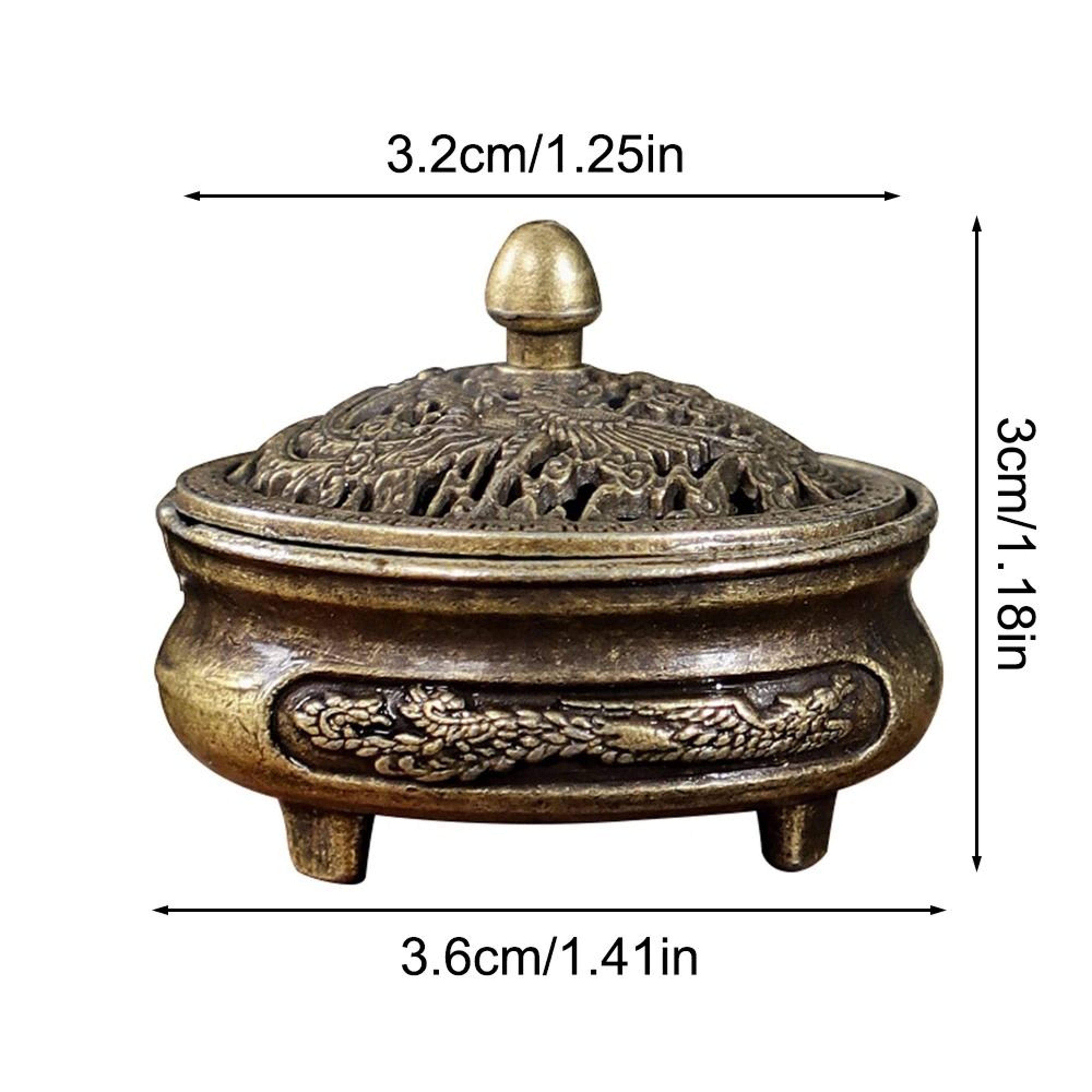 Artisanal Longfeng Fingertip Incense Burner 1