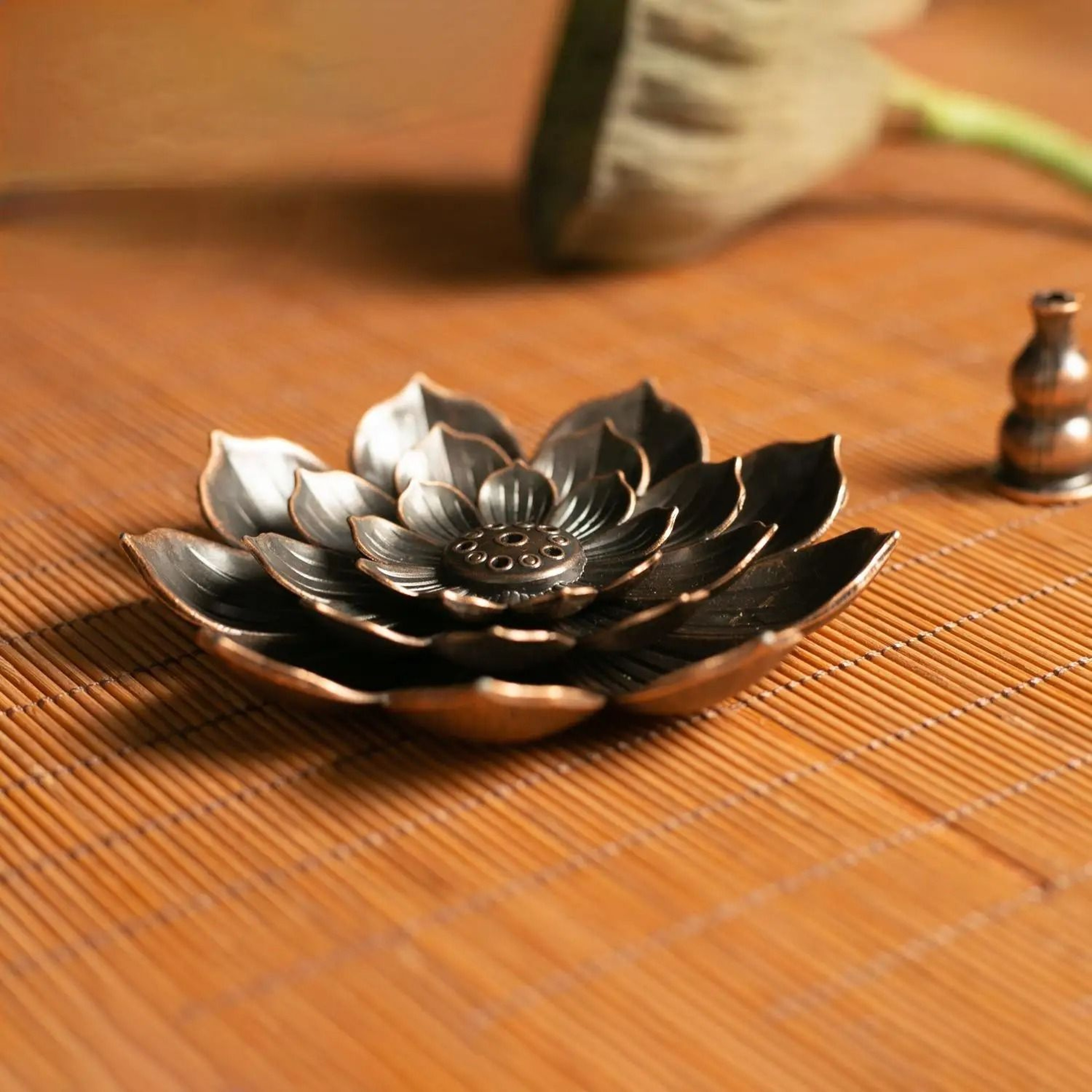 Sacred Lotus Alloy Incense Burner 5