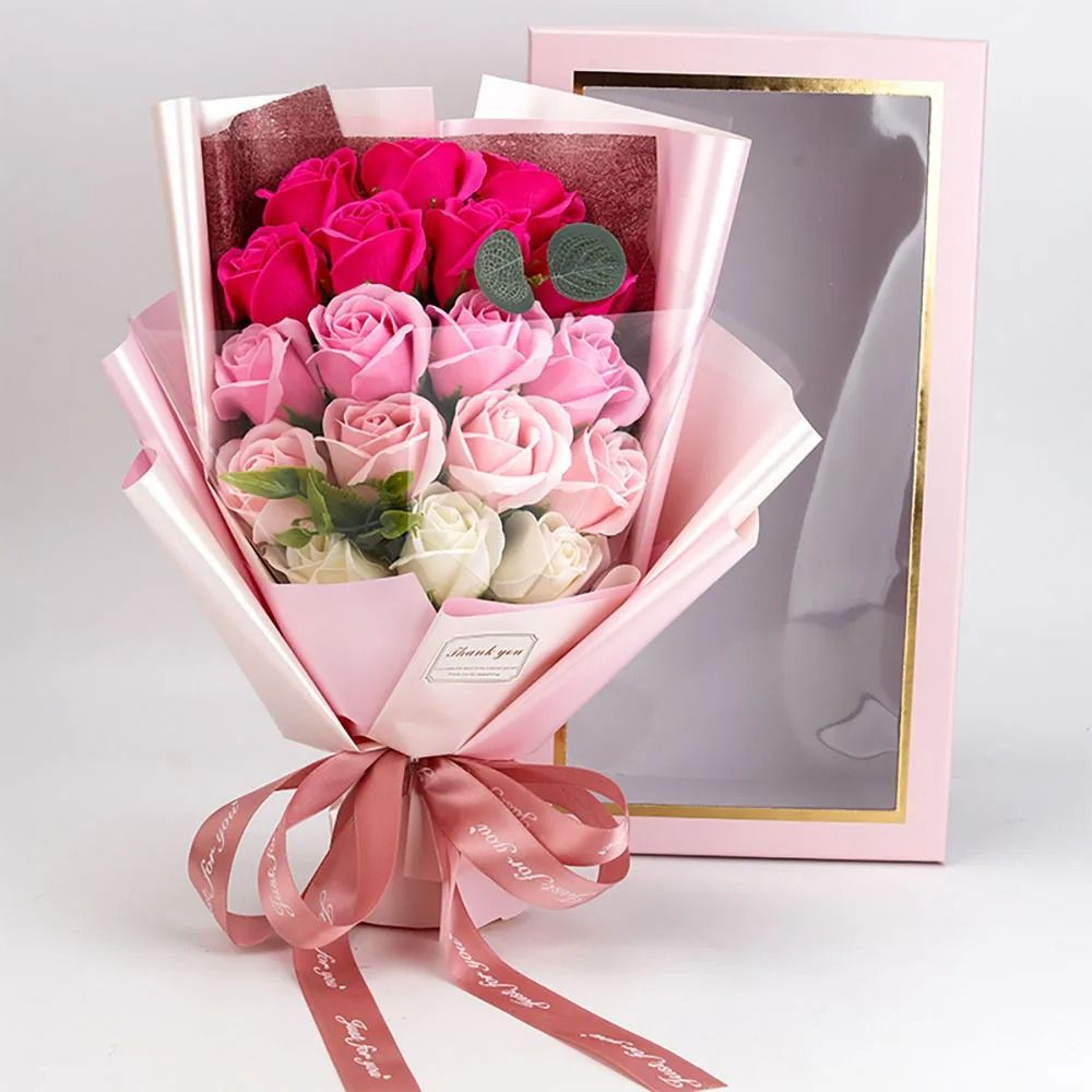 EverBloom 18Piece Luxury Soap Rose Bouquet 7