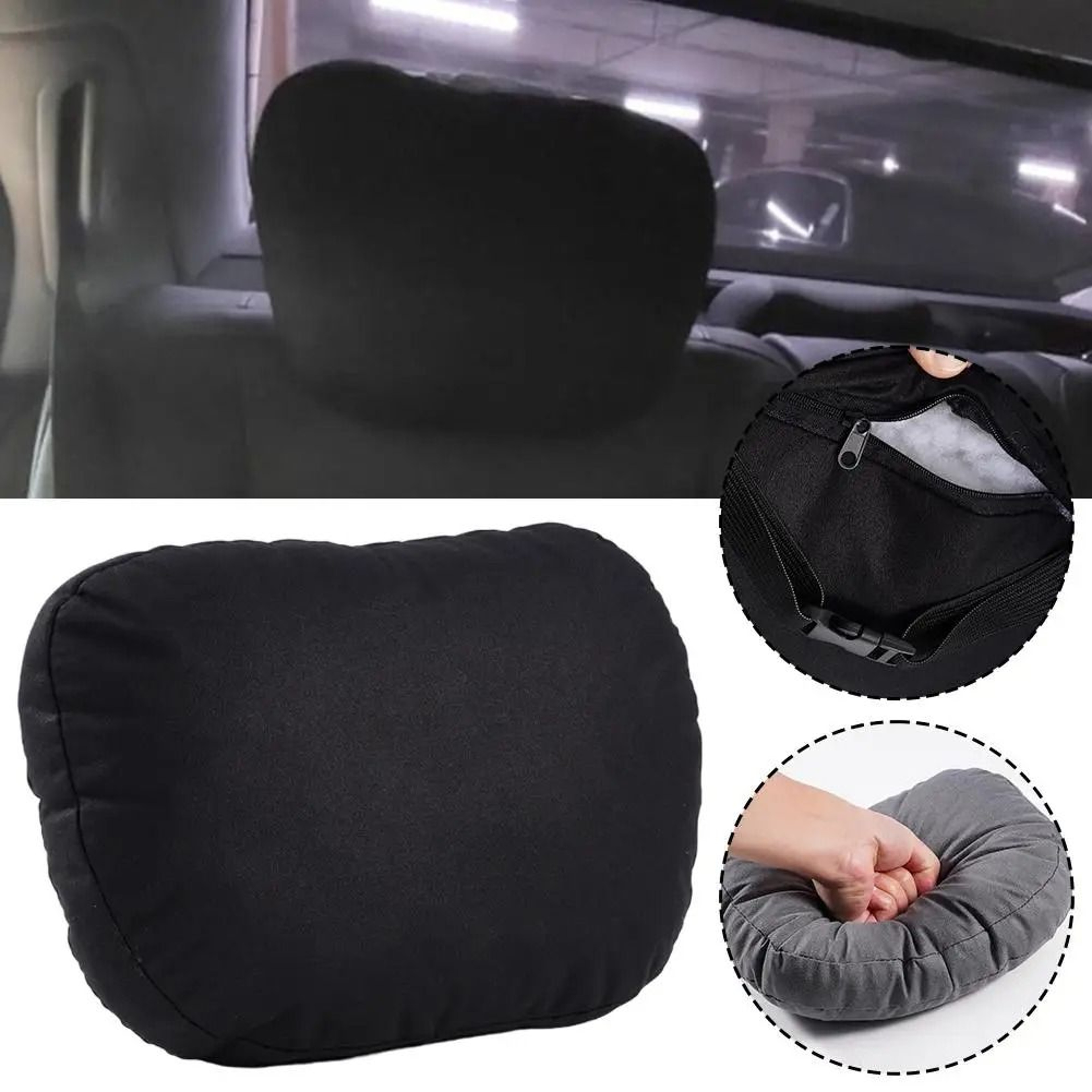 Universal Adjustable Memory Foam Car Headrest  Neck Pillow 1