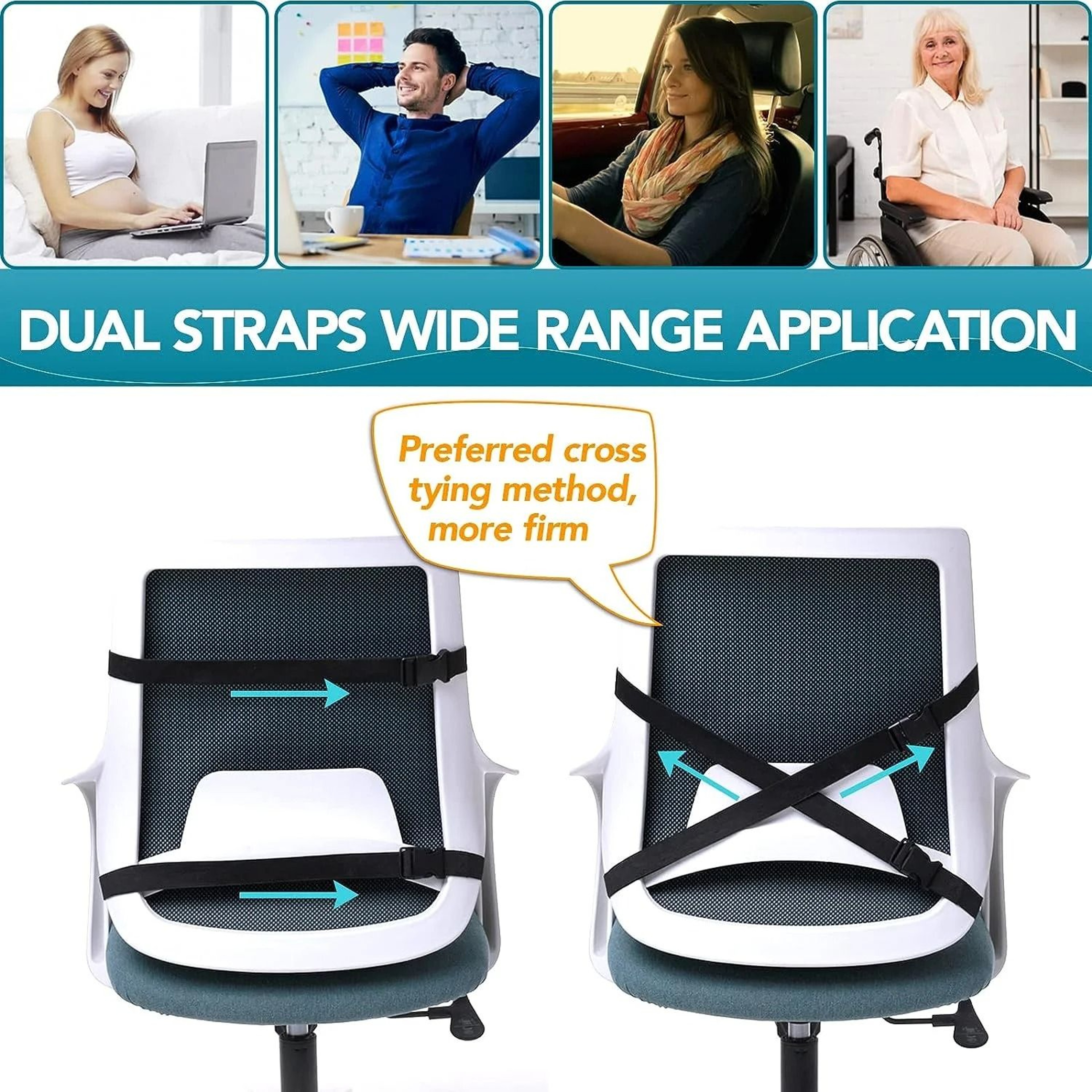 HighDefinition Memory Foam Lumbar Support Cushion 3