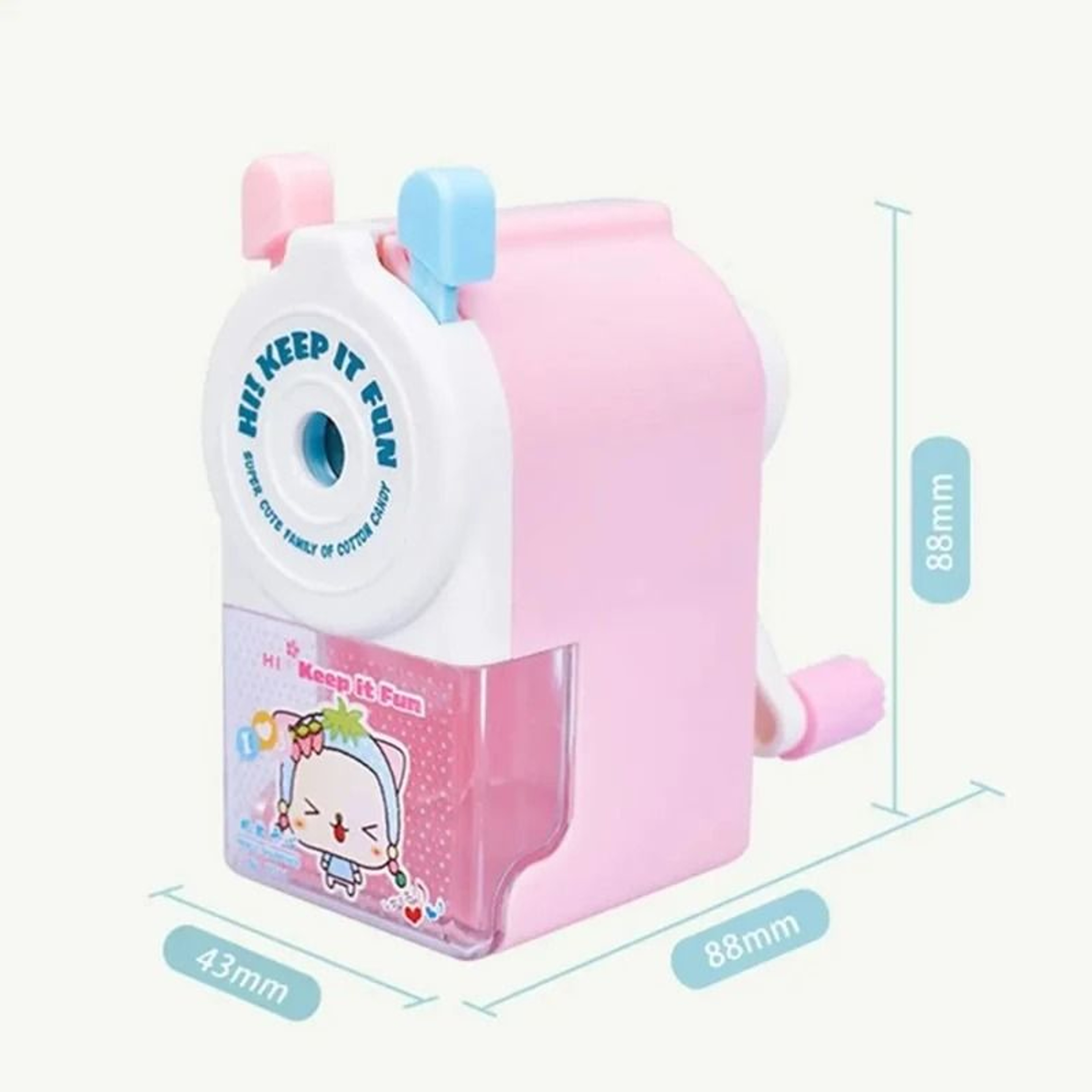 HighTorque Cute Cartoon HandCranked Mechanical Pencil Sharpener 2