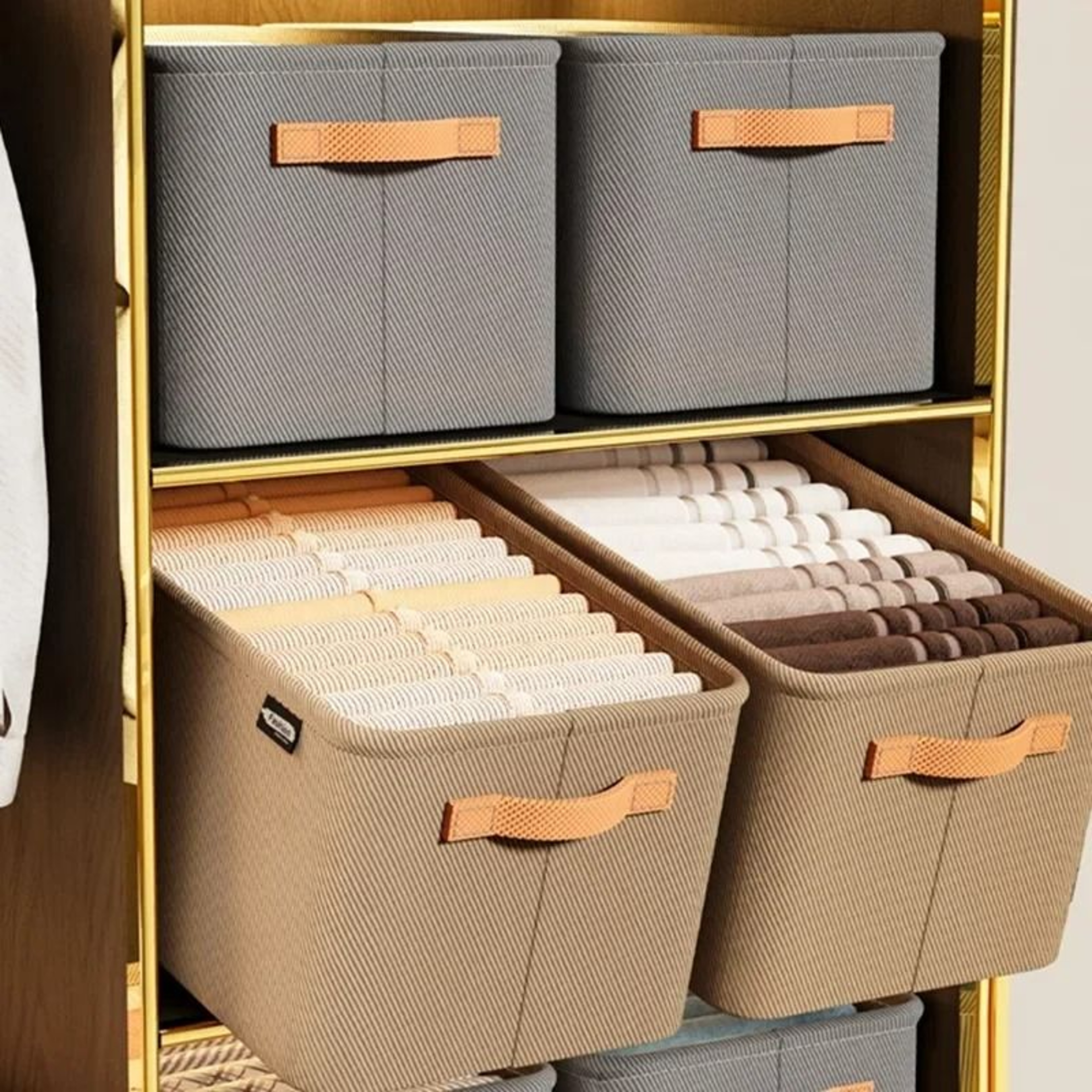 HighCapacity Thickened Fabric MultiFunctional Storage Basket 2