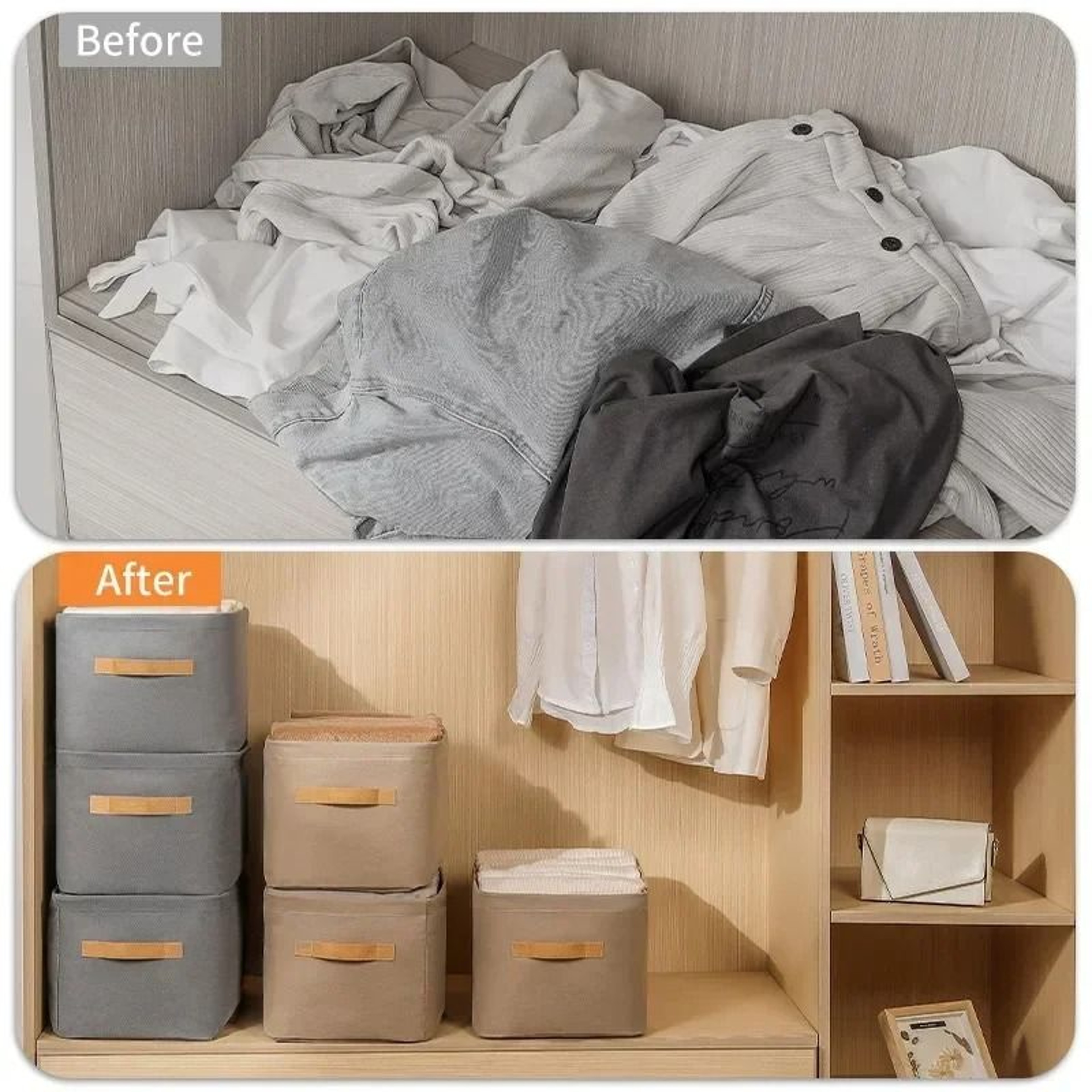 HighCapacity Thickened Fabric MultiFunctional Storage Basket 3