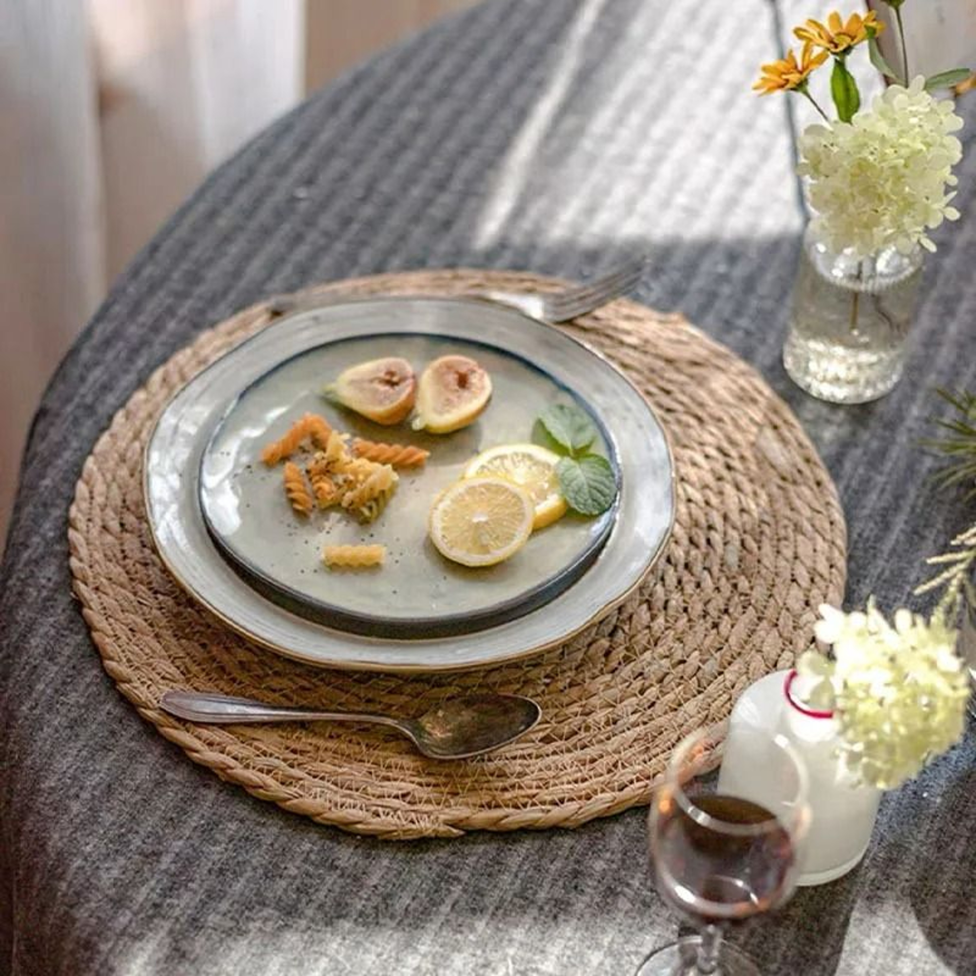 Handwoven Natural Rattan Placemats And HeatInsulation Pot Mats 4