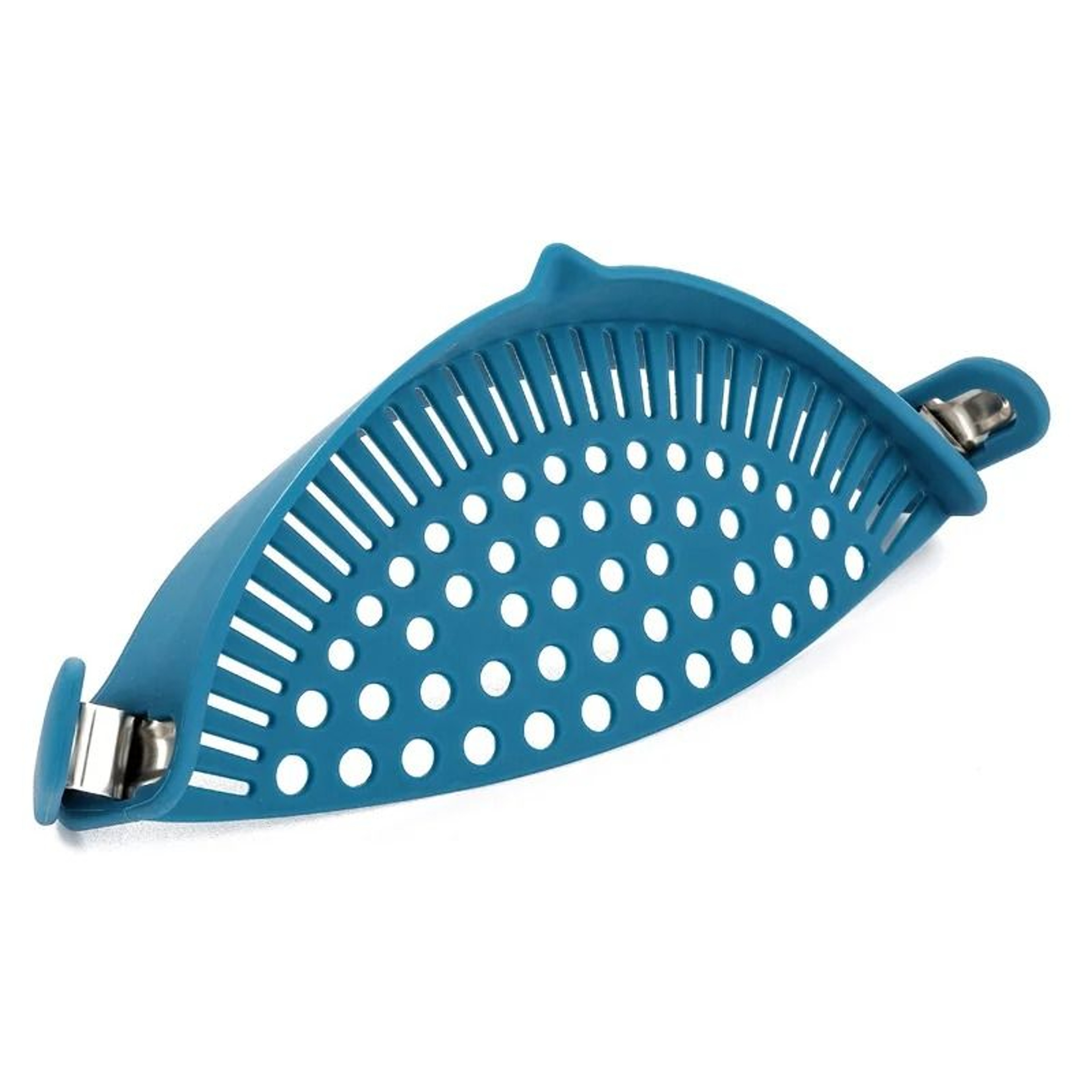 Universal ClipOn Silicone Pot Strainer  Flexible Food Drainer 8