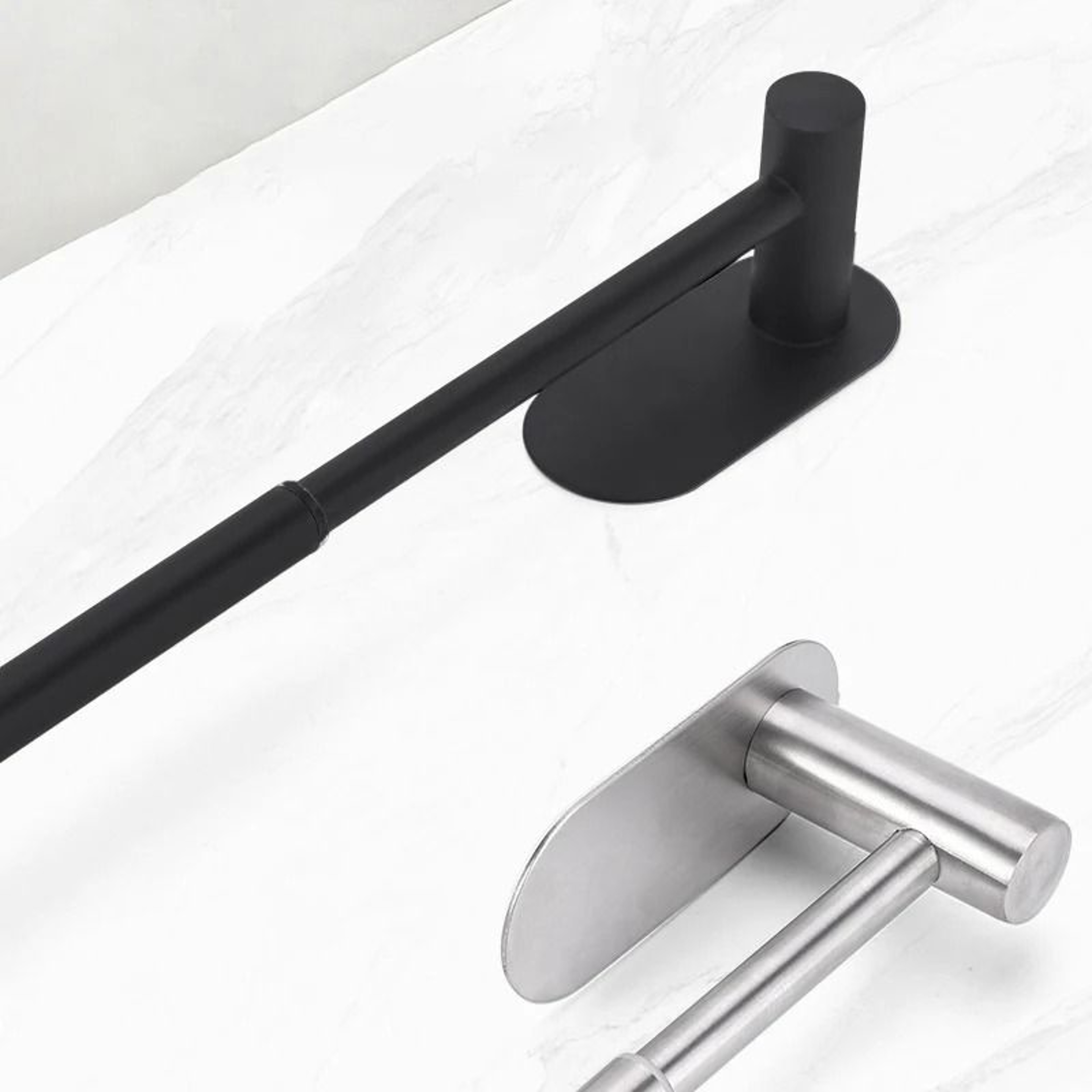Adjustable Stainless Steel Towel Bar  SUS304 Rustproof Bathroom Wall Rack 3