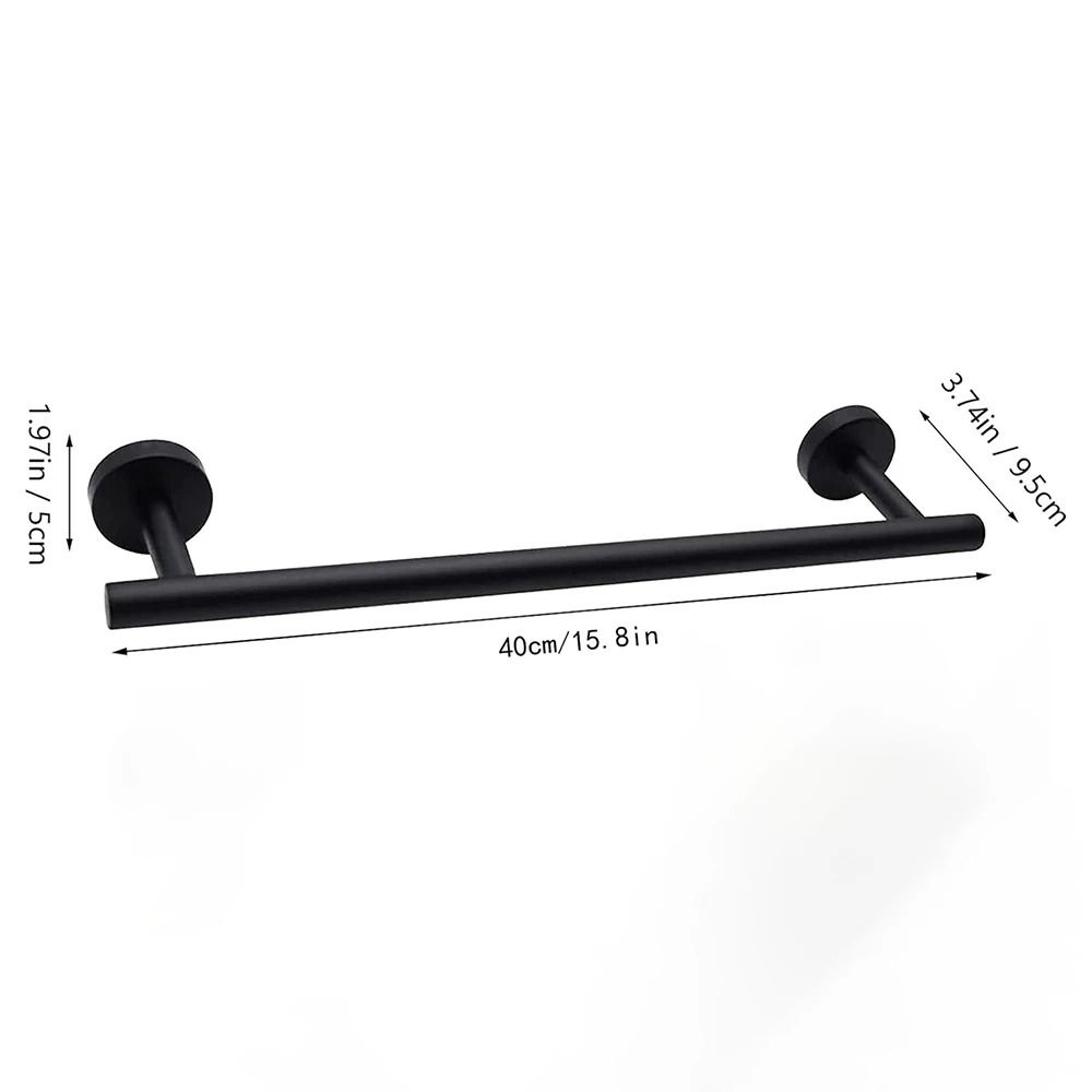 Stainless Steel Towel Bar  Sleek WallMounted Bathroom Holder 5