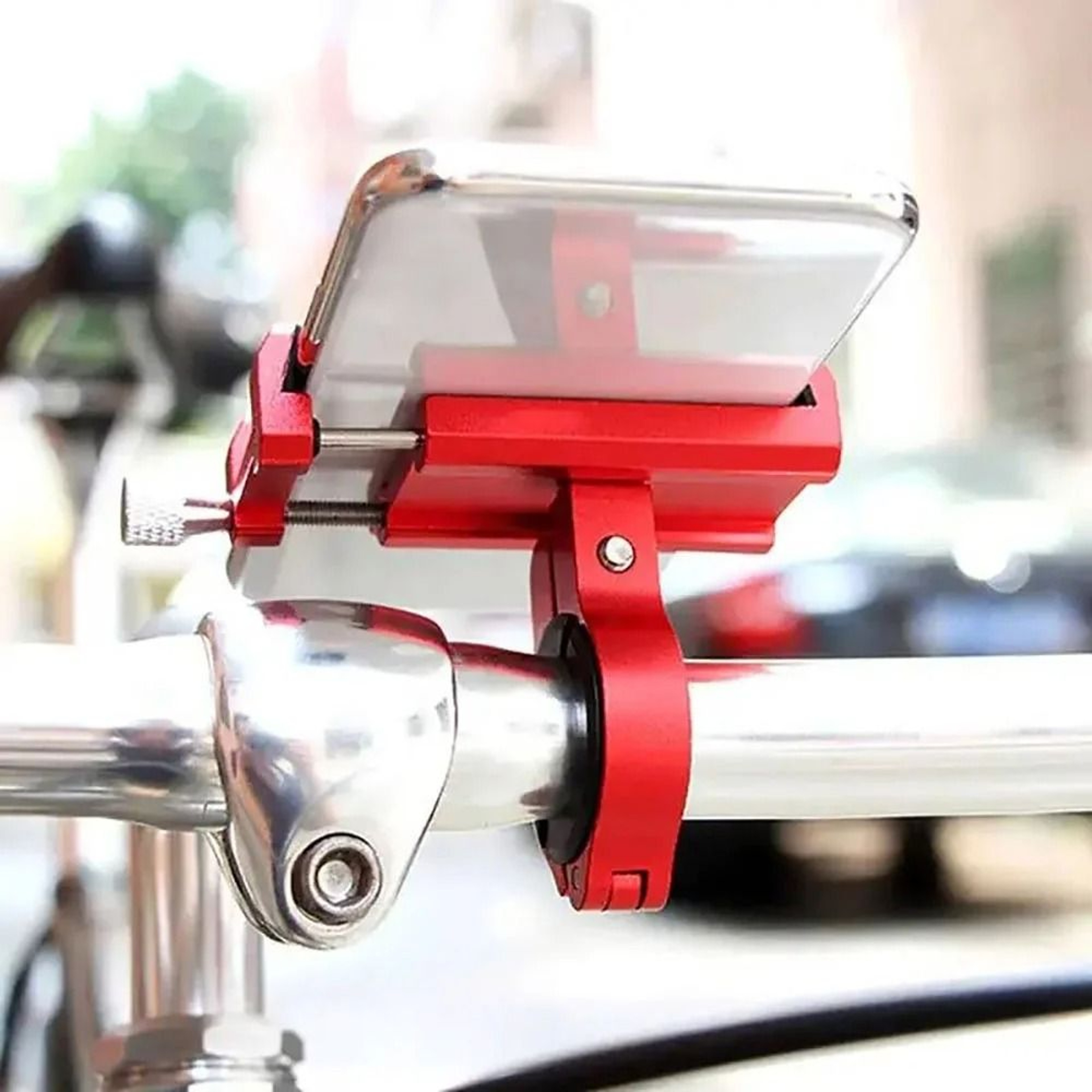 HeavyDuty Aluminum Alloy Bicycle  Motorcycle Universal Phone Mount 4