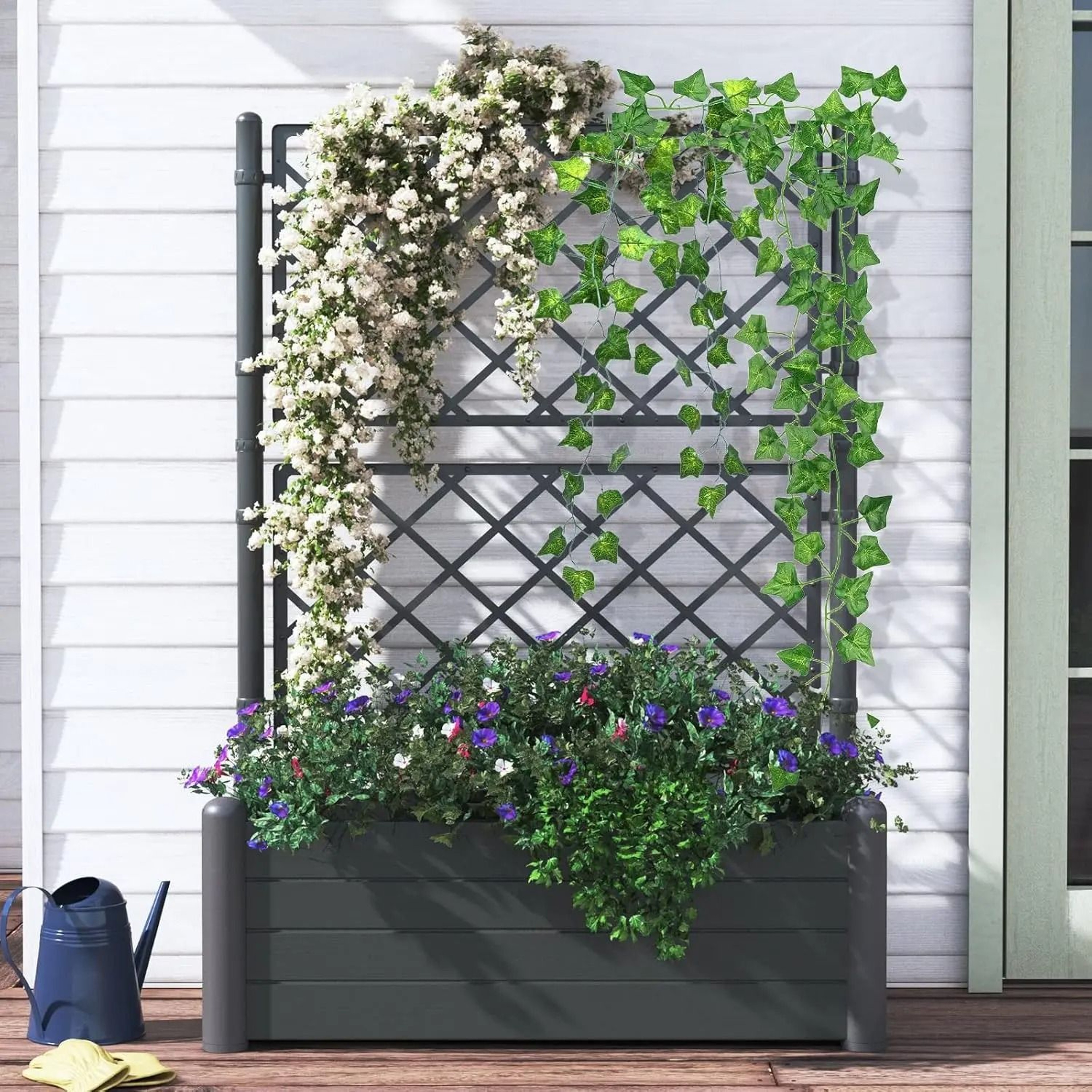 Silk Artificial Ivy Leaf Garland  Lush Wall Hanging Vine  DIY Garden Decor 4