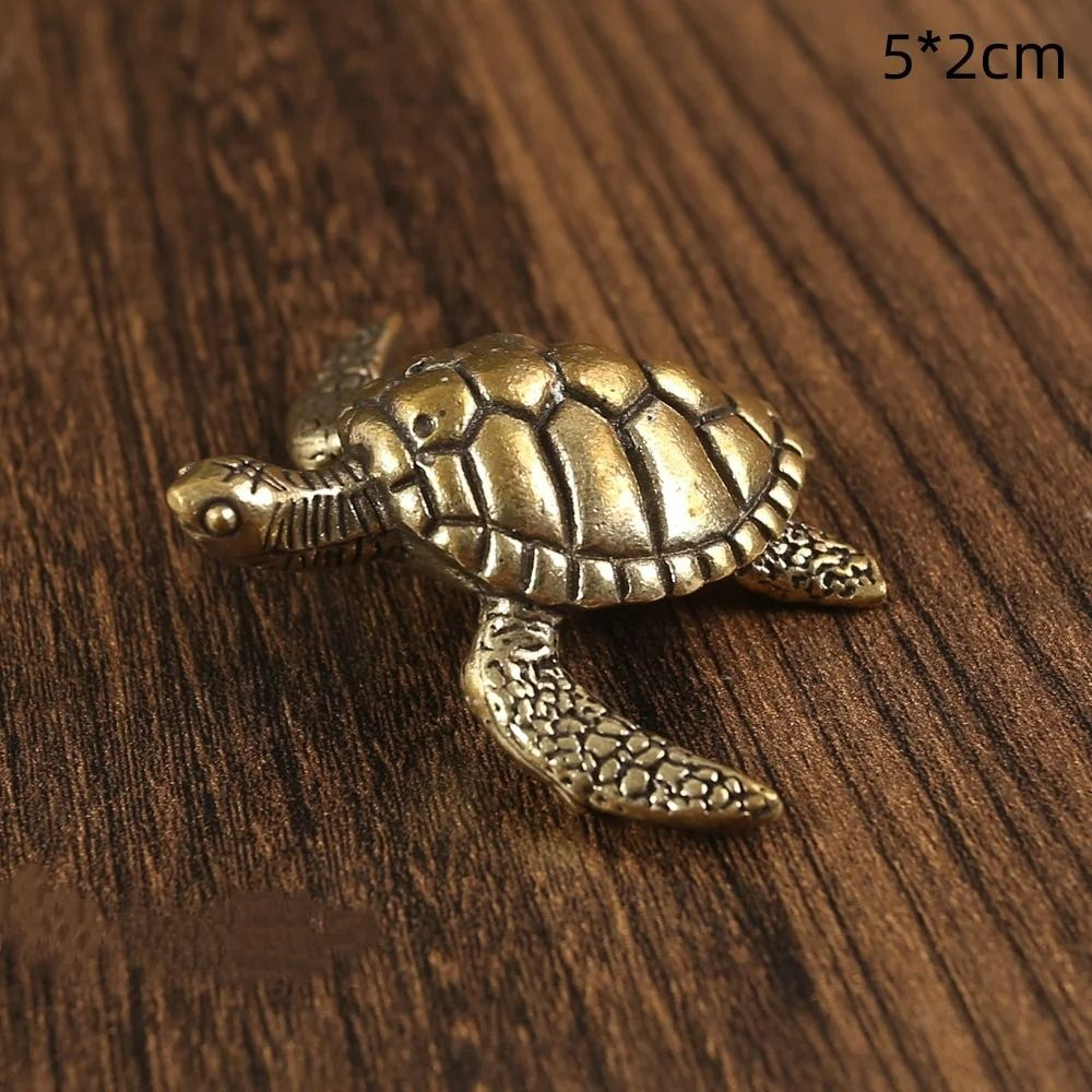Pure Copper Turtle Statue  Vintage Brass Feng Shui Ornament 9