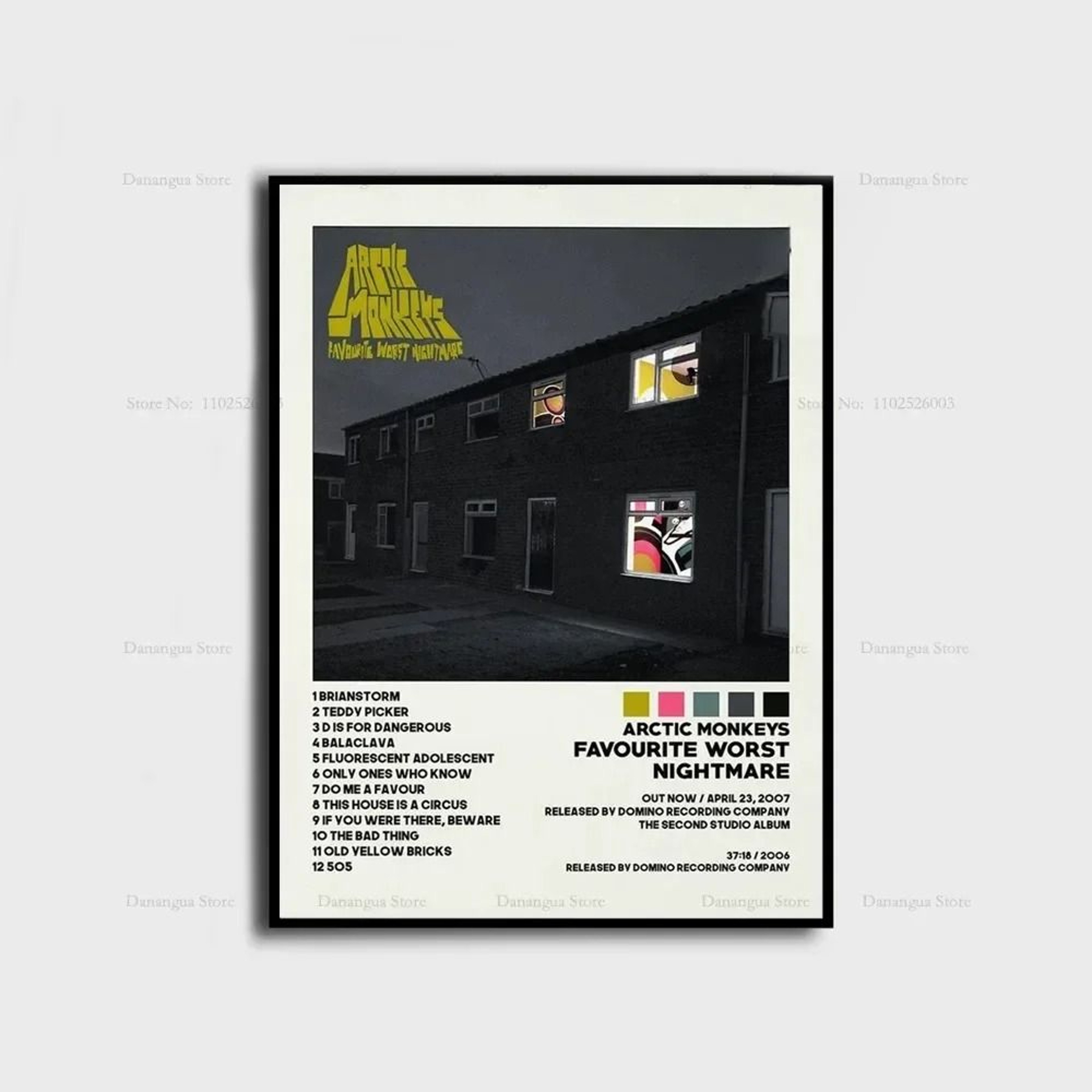 Arctic Monkeys Iconic Album Cover Poster  HighDefinition Canvas Wall Art For Music Lovers 8