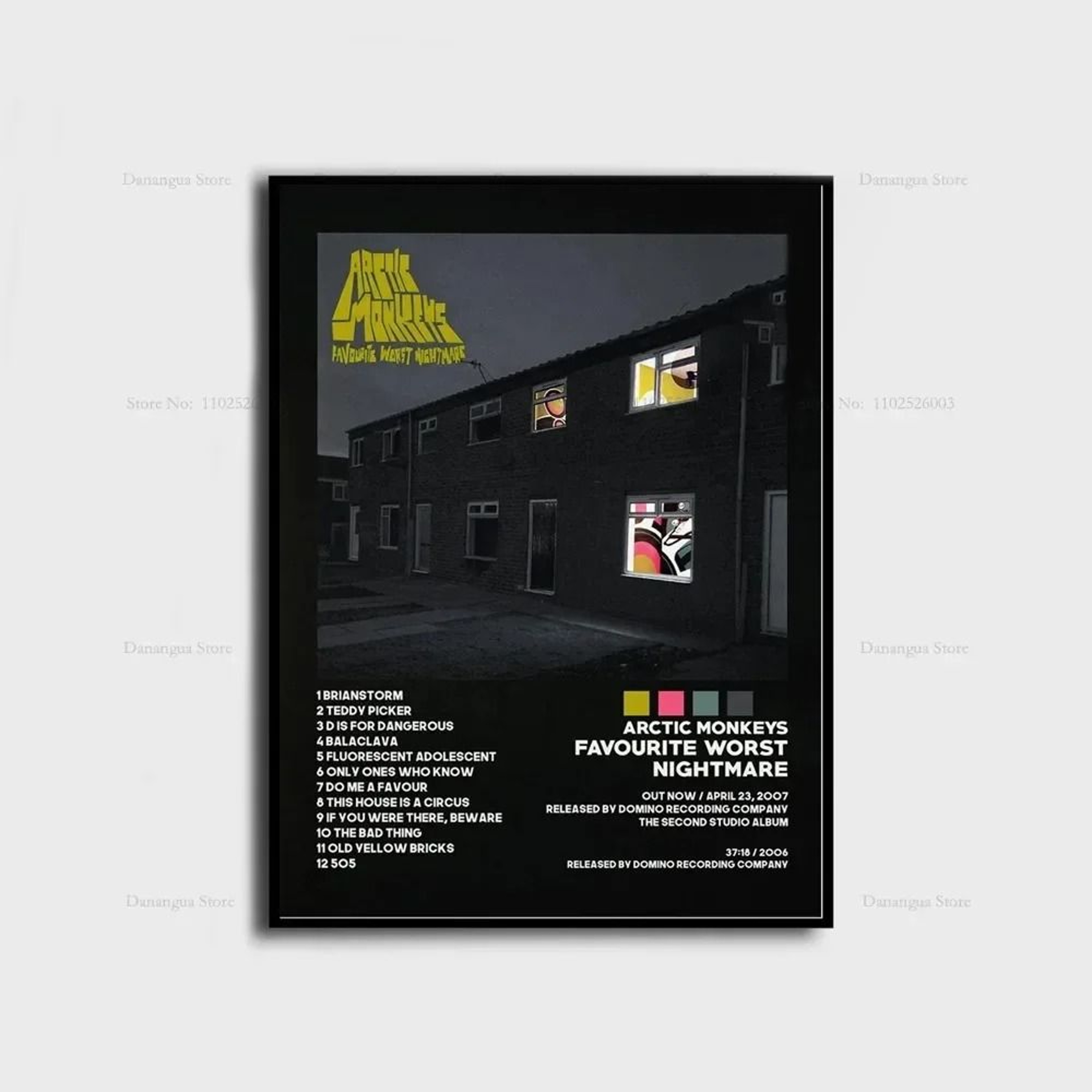 Arctic Monkeys Iconic Album Cover Poster  HighDefinition Canvas Wall Art For Music Lovers 10