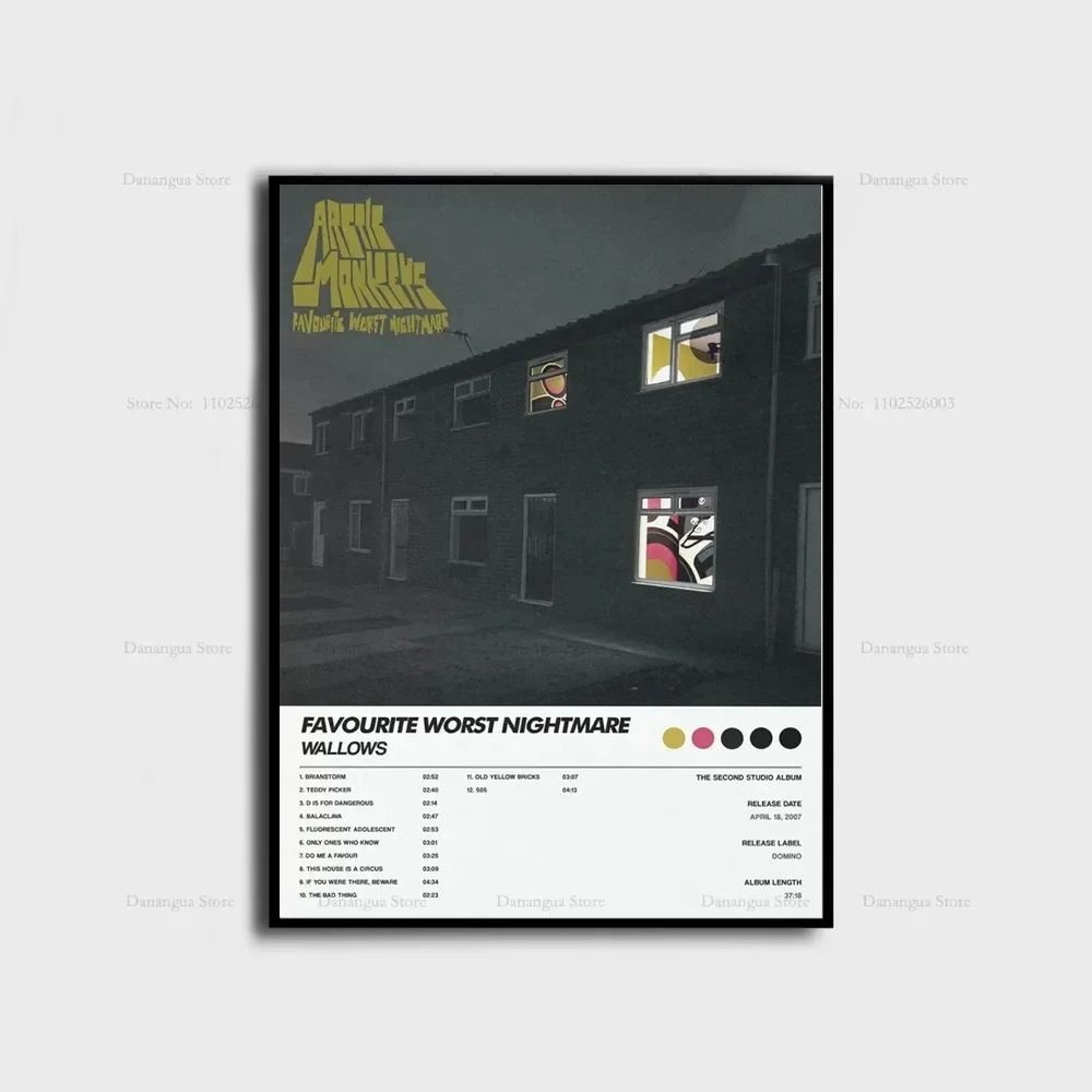Arctic Monkeys Iconic Album Cover Poster  HighDefinition Canvas Wall Art For Music Lovers 16