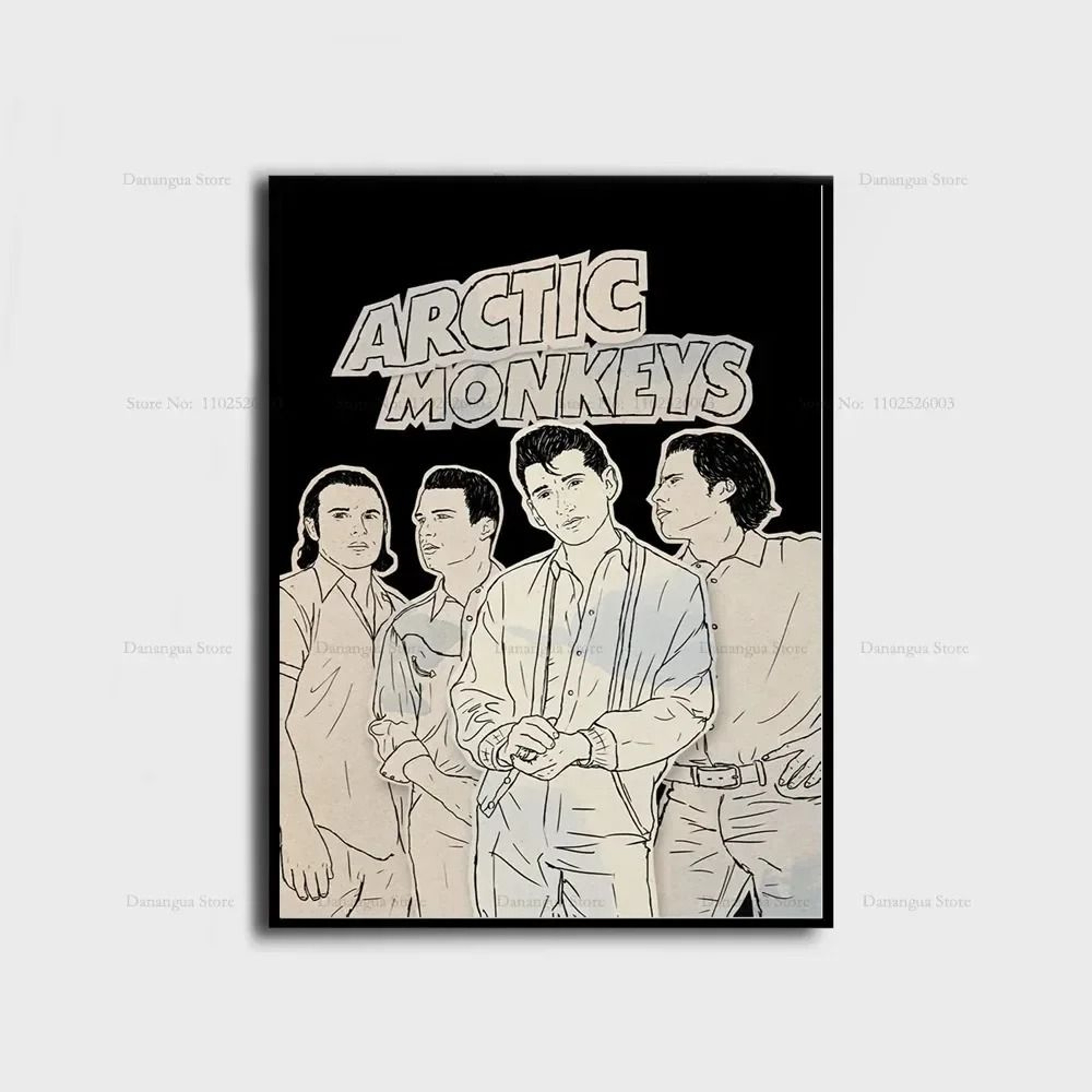 Arctic Monkeys Iconic Album Cover Poster  HighDefinition Canvas Wall Art For Music Lovers 19