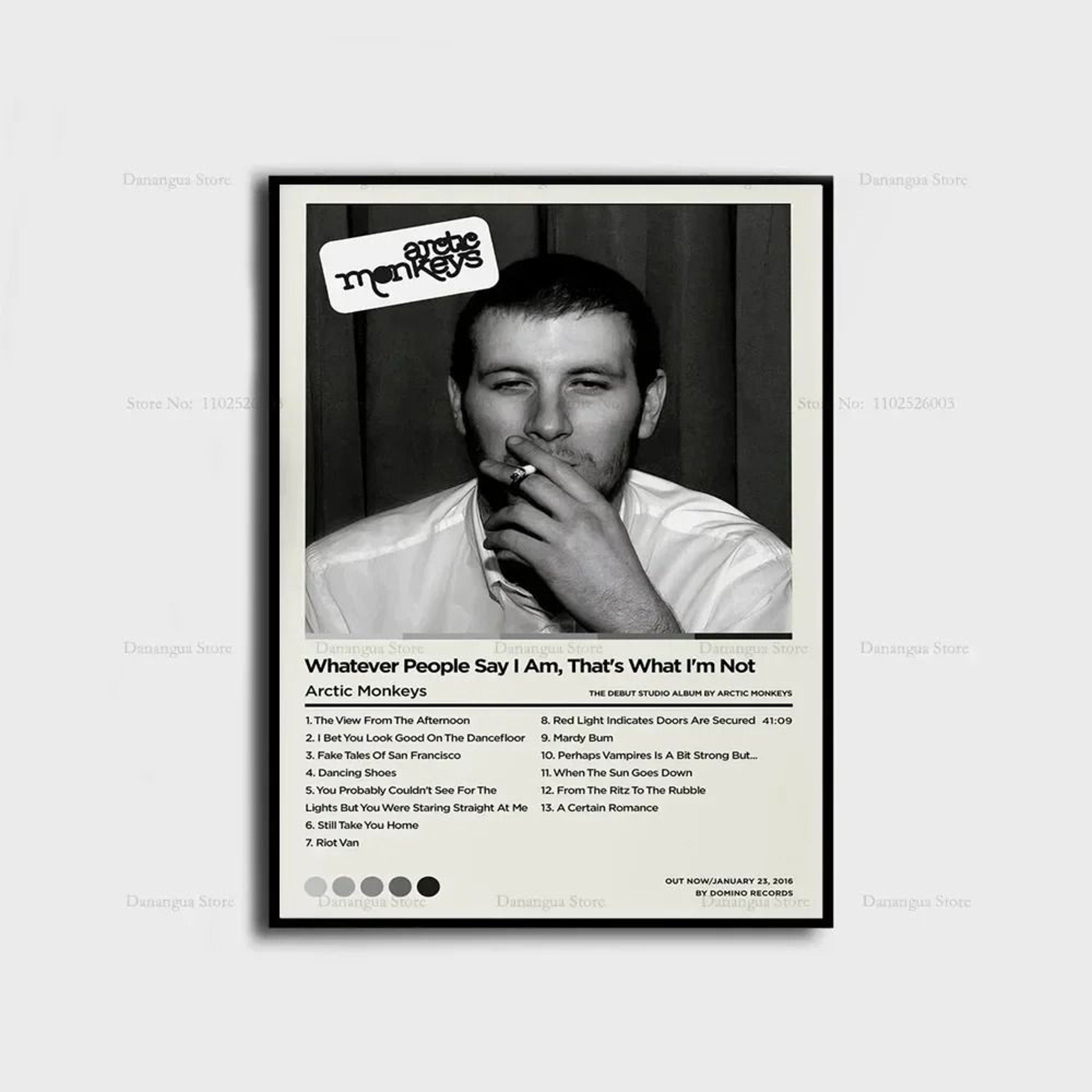 Arctic Monkeys Iconic Album Cover Poster  HighDefinition Canvas Wall Art For Music Lovers 20