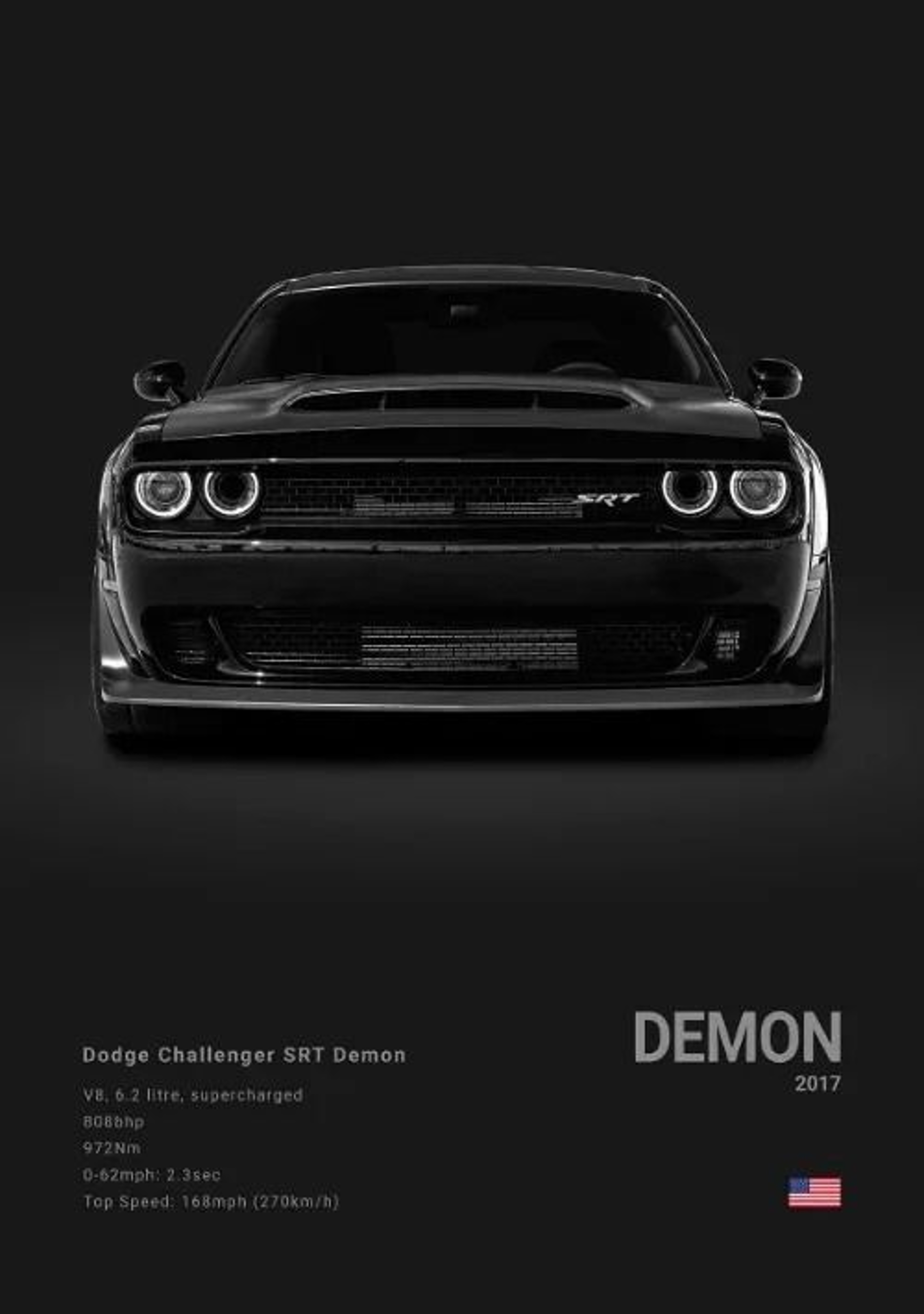 Dodge Challenger SRT Hellcat Redeye Canvas Poster  HighPerformance Muscle Car Photography For Moder 9