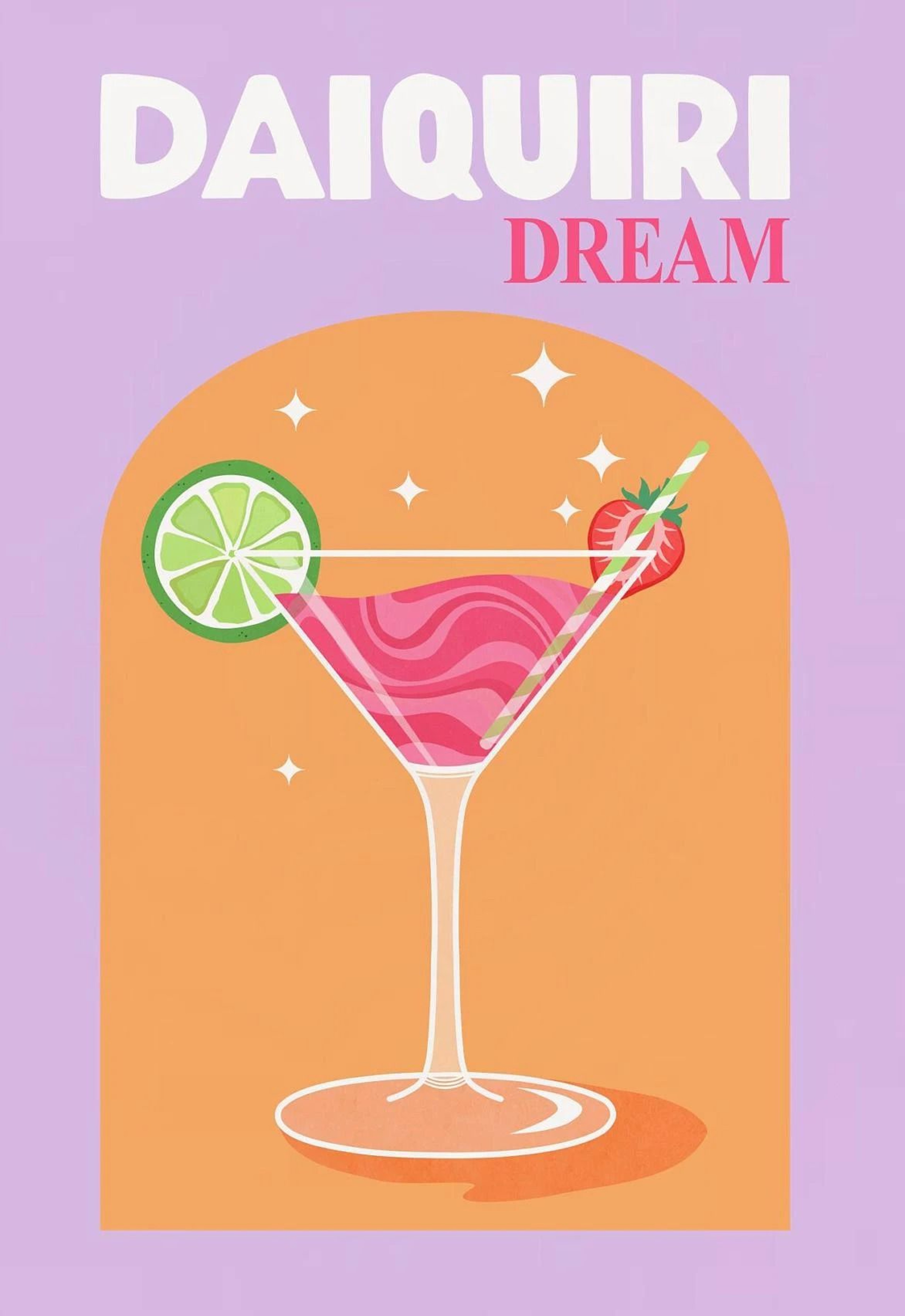 Colorful Simplicity Cocktail Posters  Trendy Drink Prints  Whiskey Bar Cart Canvas Art For Modern H 18