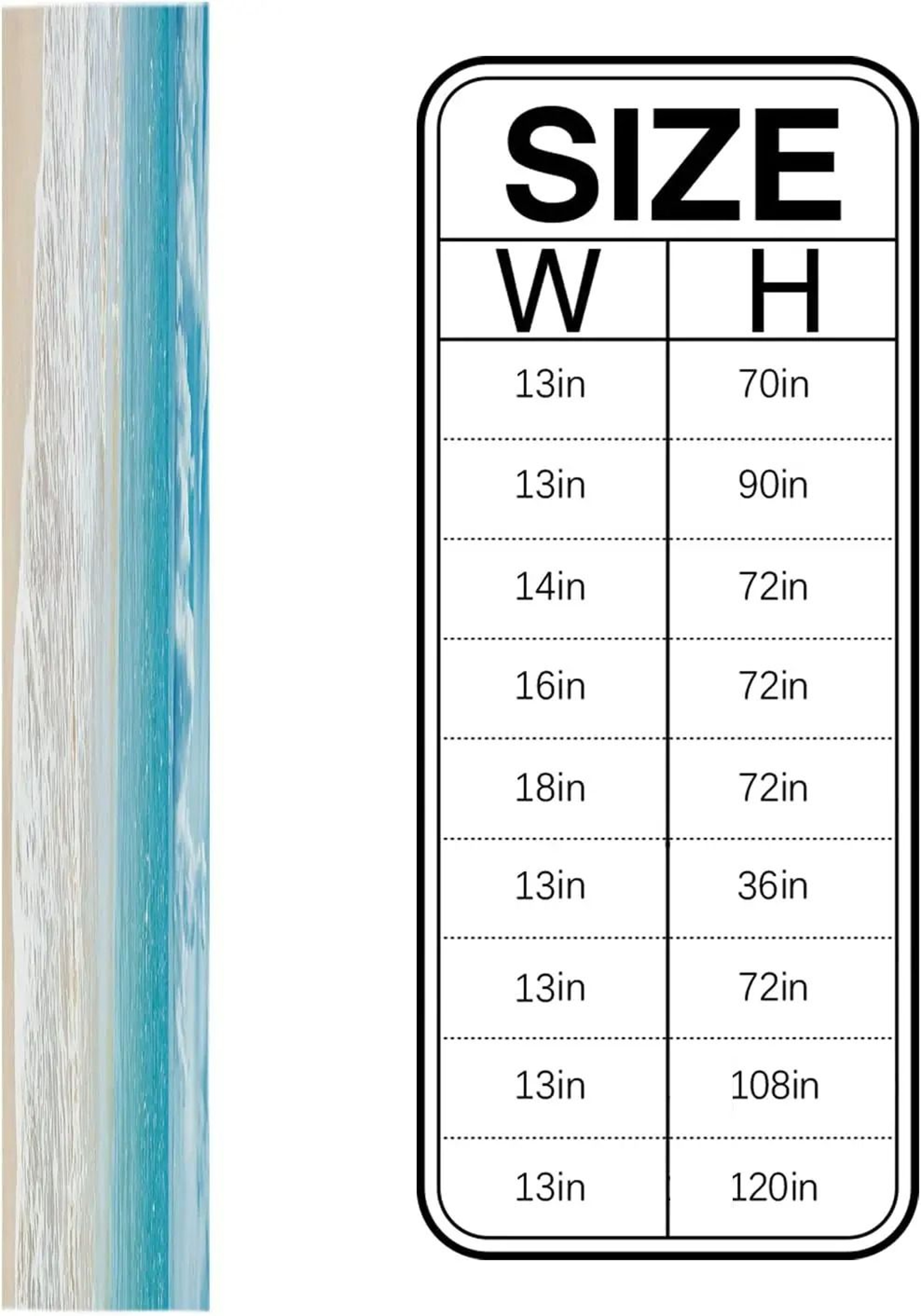 Summer Ocean Beach Linen Table Runner  Coastal Sea Water Table Decor For Farmhouse Kitchen  Dining  4