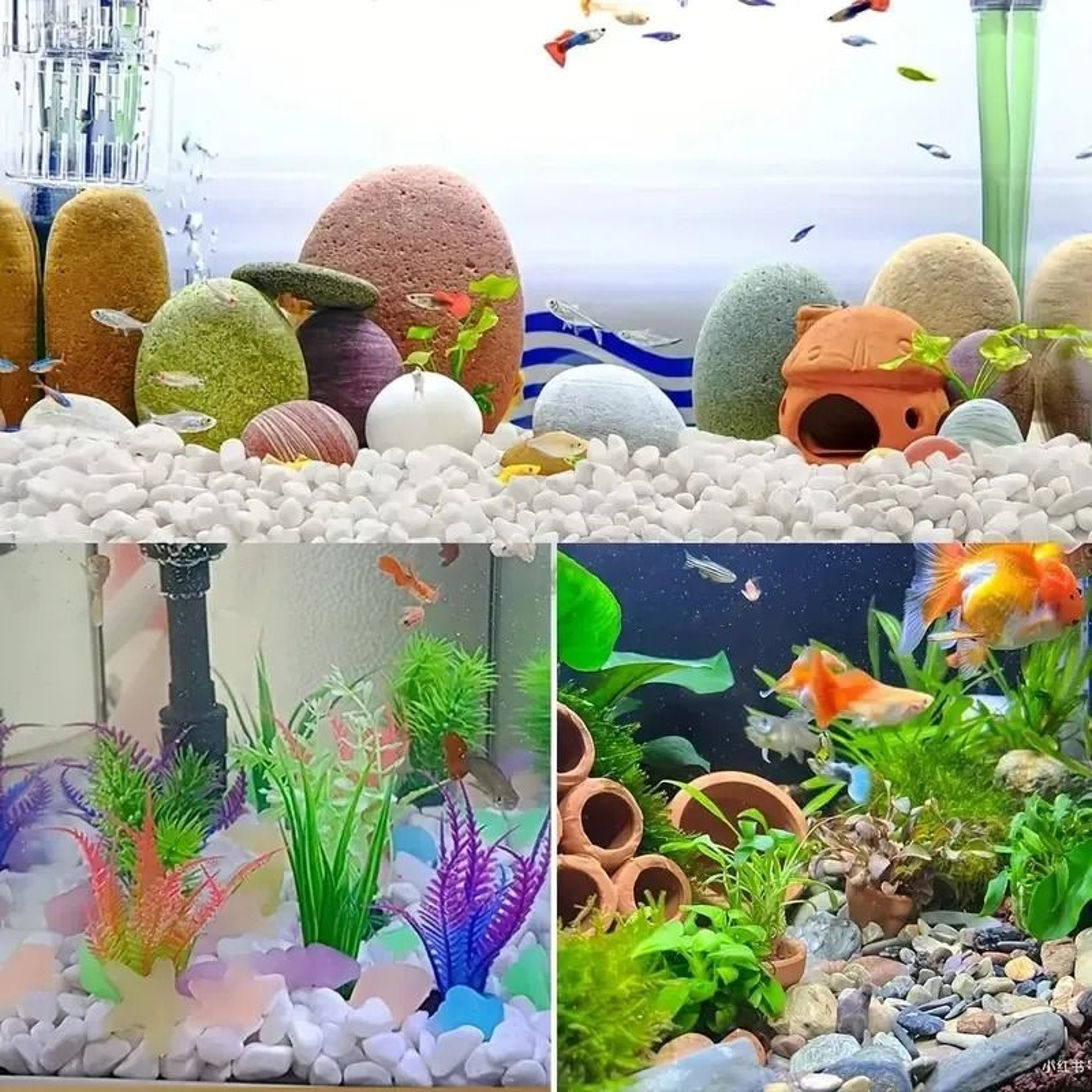 Polished Crystal Landscaping Pebbles  1 Lb Natural Mineral Gravel For Aquariums Planters  DIY Home  2