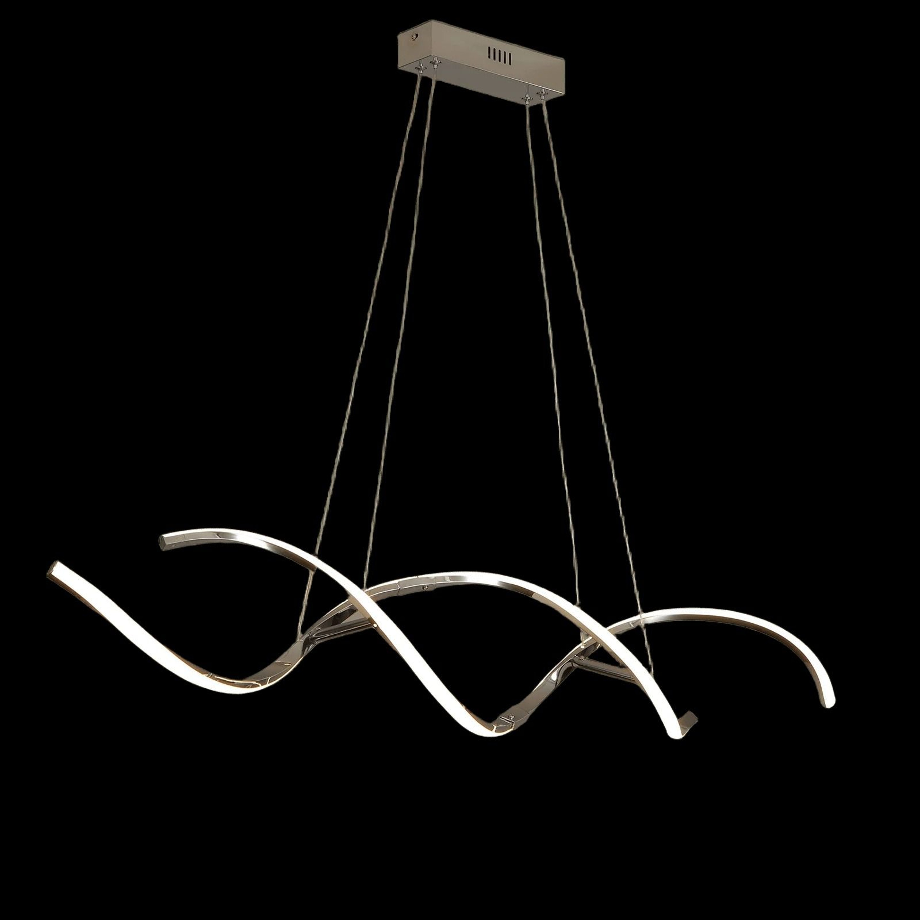 Modern Minimalist Linear Chandelier  HighDefinition LED Pendant Lighting For Dining Rooms Kitchen I 5