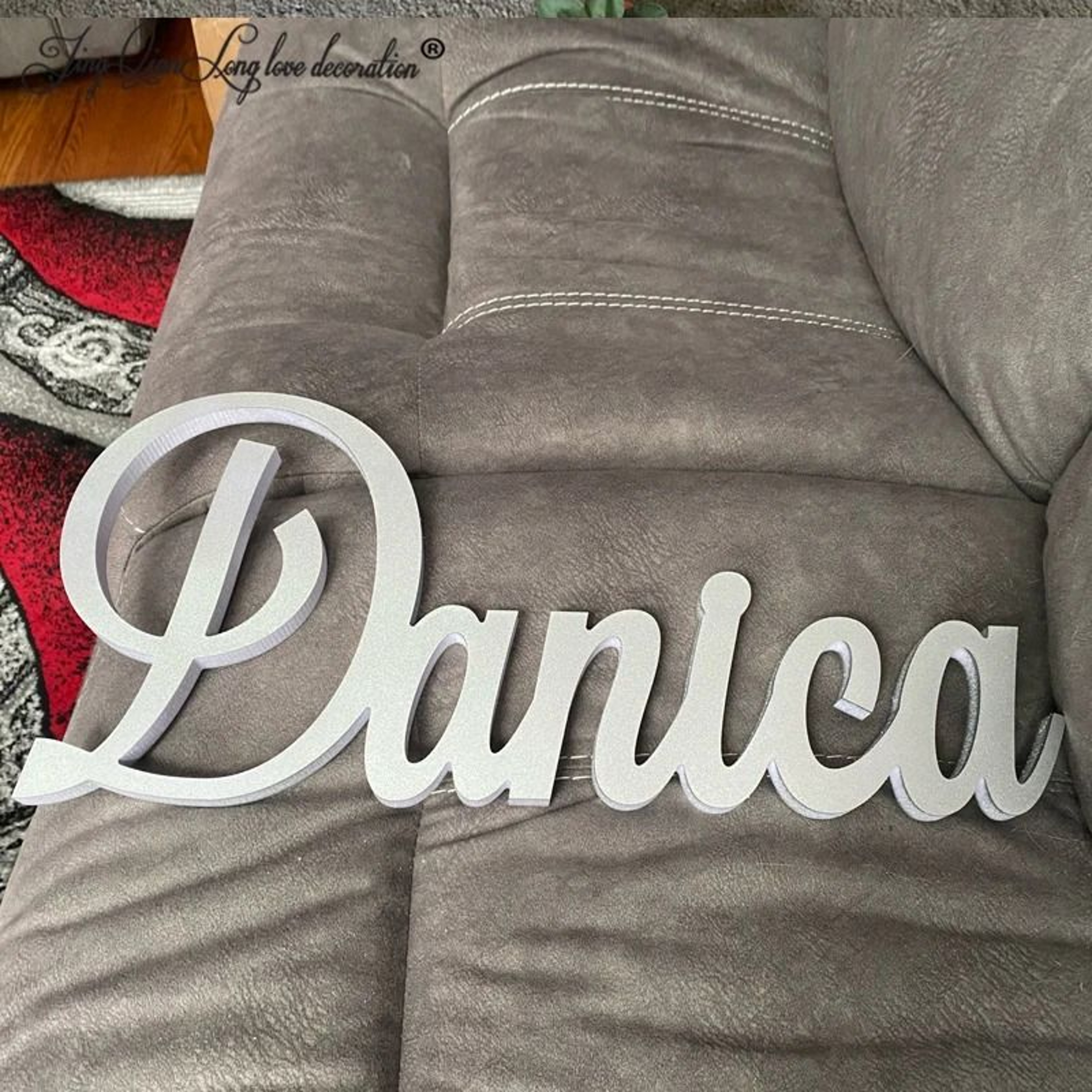 Personalized Large Wooden Name Sign  Custom HighDefinition Decor For Nurseries  Modern Kindergarten 4