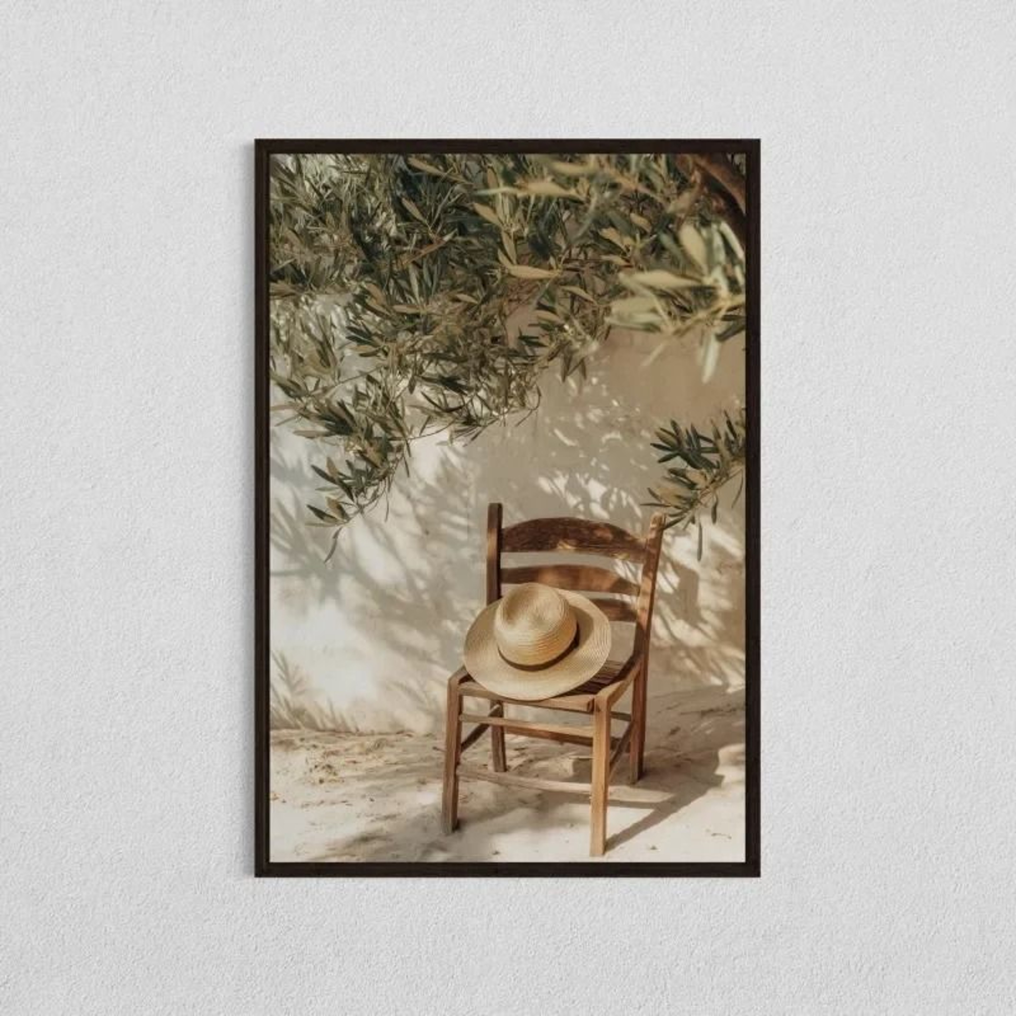 Mediterranean Minimalist Olive Tree  Pottery Canvas Art 6