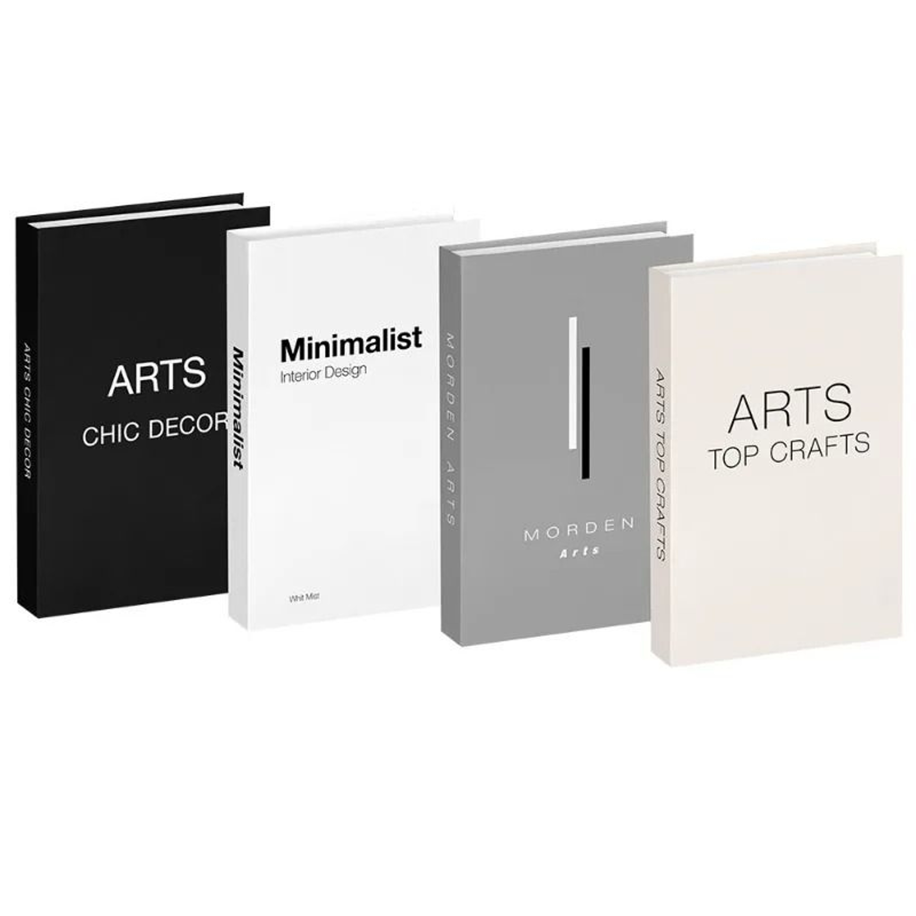 4Piece Designer Faux Book Set  HighDefinition Aesthetic Decor For Coffee Tables  Modern Bookshelves 18