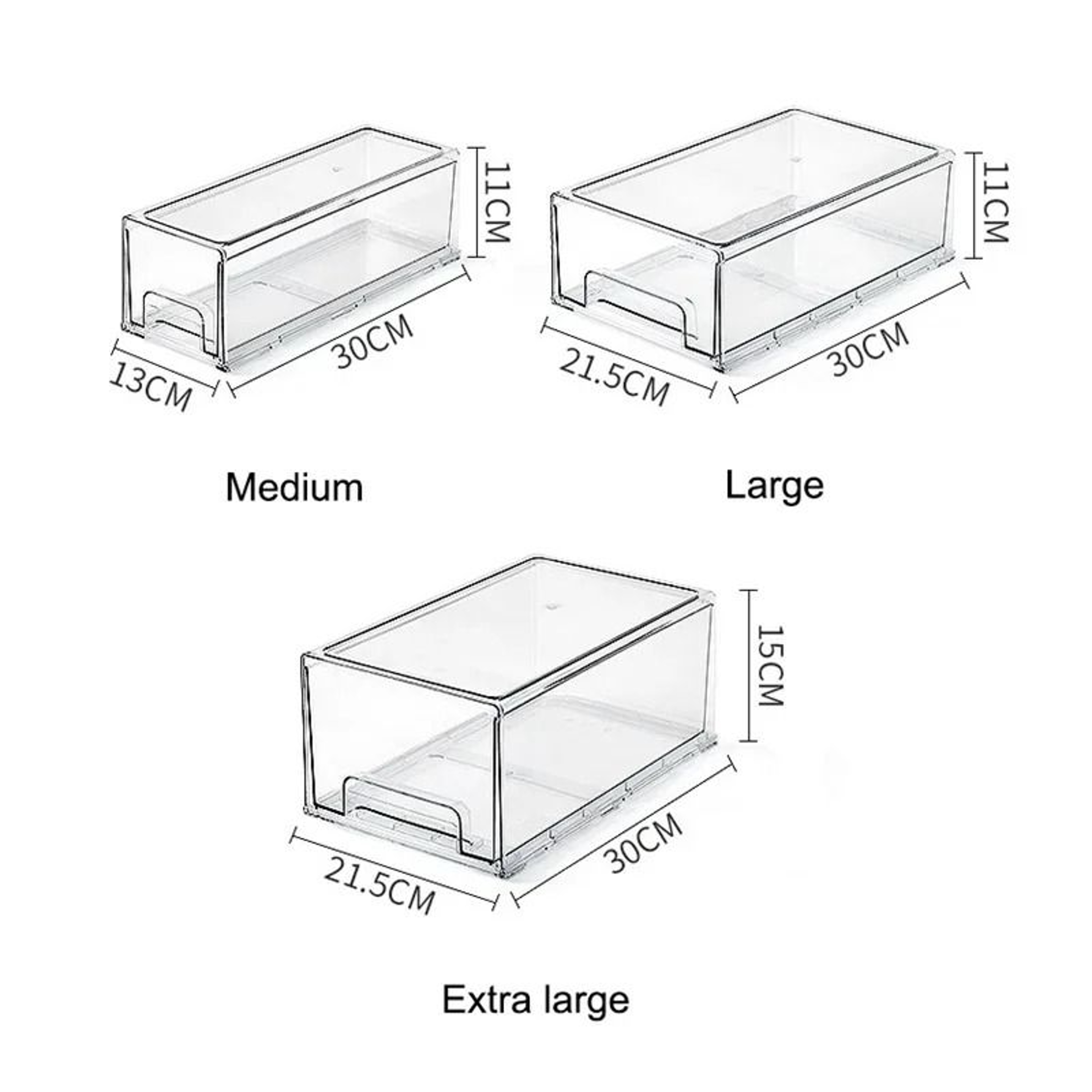 DrawerStyle Refrigerator Storage Box  FoodGrade FreshKeeping Bin  Meat Egg  Frozen Food Finishing O 6