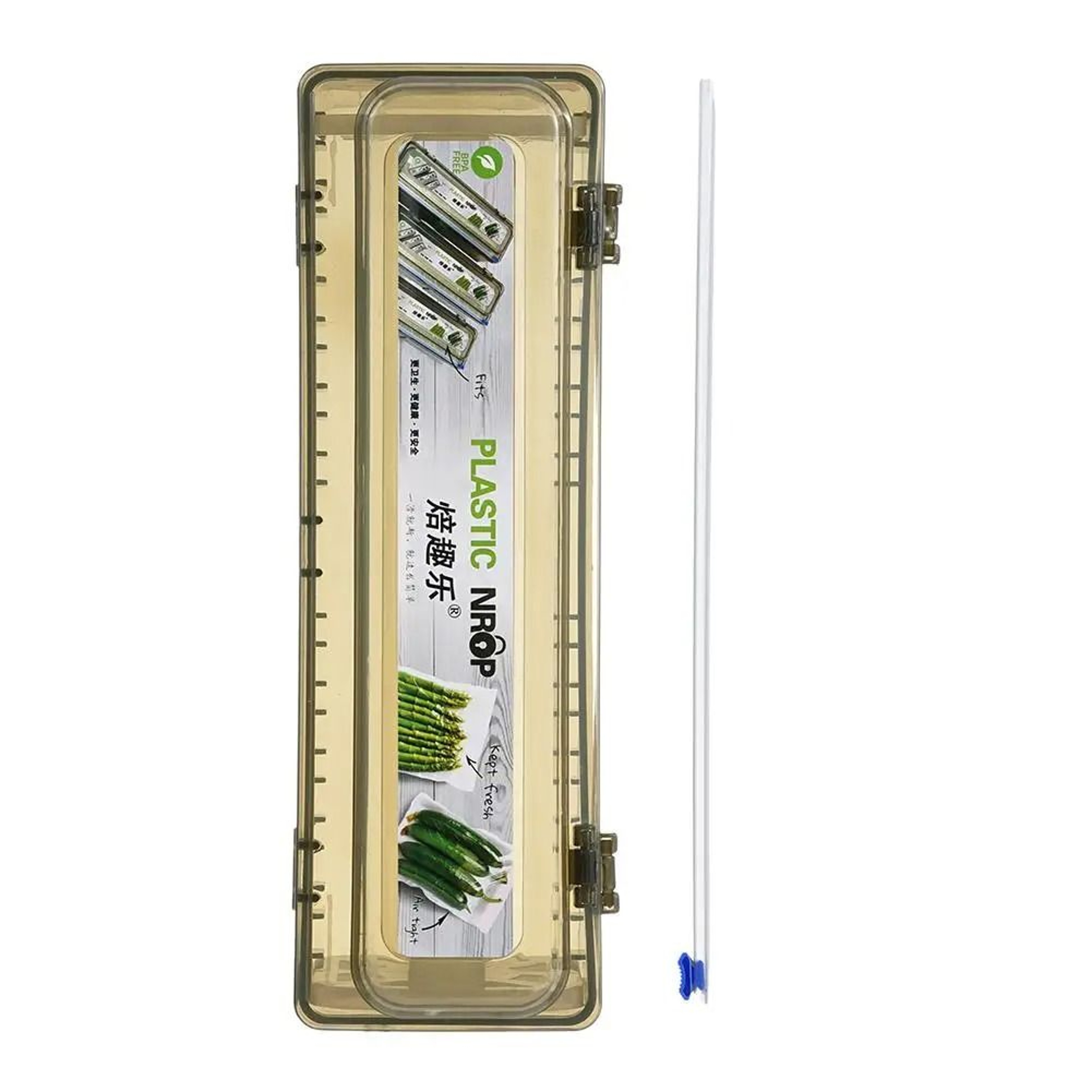 Precision Plastic Wrap Dispenser  Cling Film  Foil Cutter Box  Reusable Kitchen Wrap Organizer  Sto 2