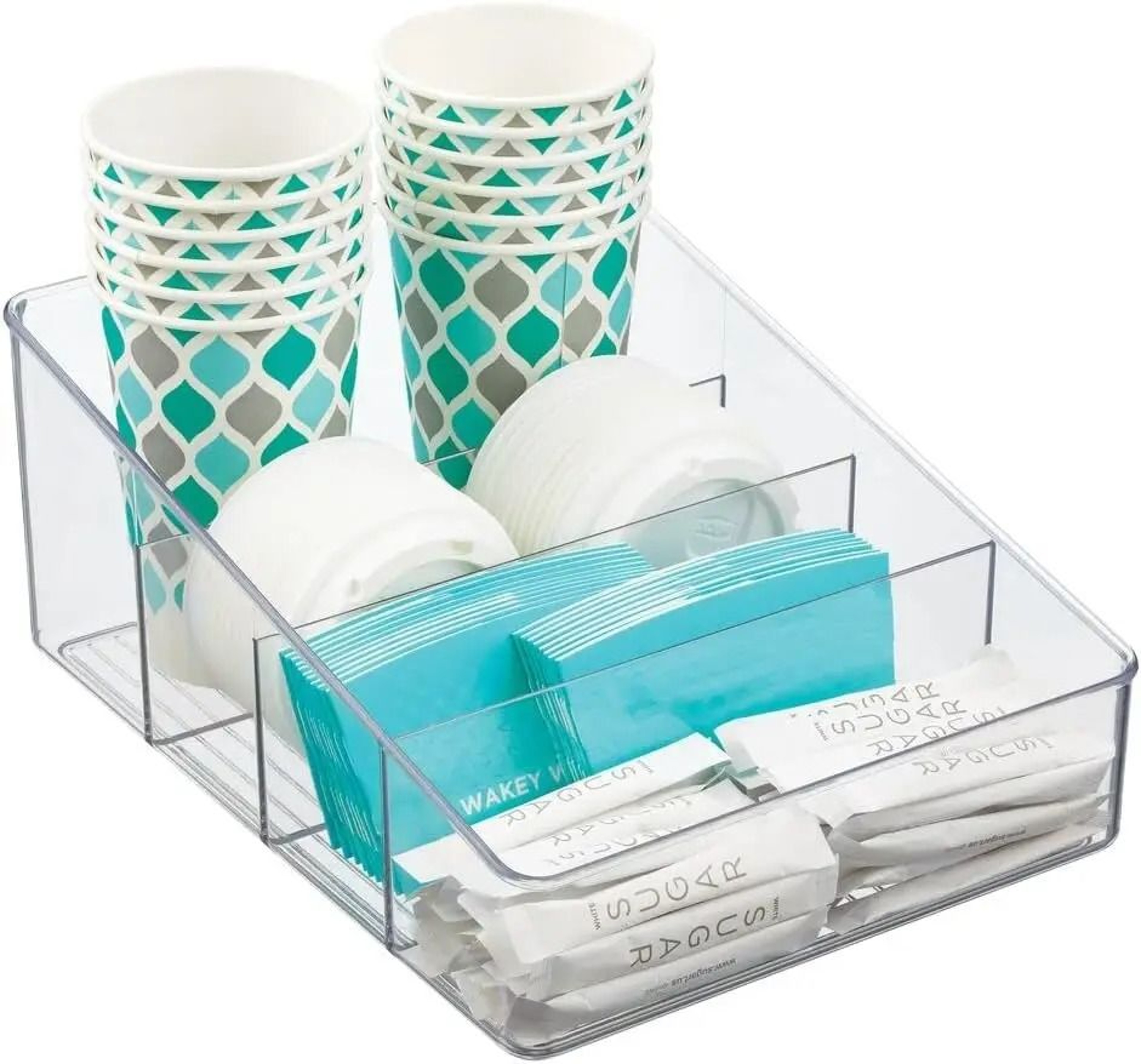 4Tier Stackable Storage Containers  Transparent Pantry  Fridge Organizer  Desktop Makeup  Spice Pou 3