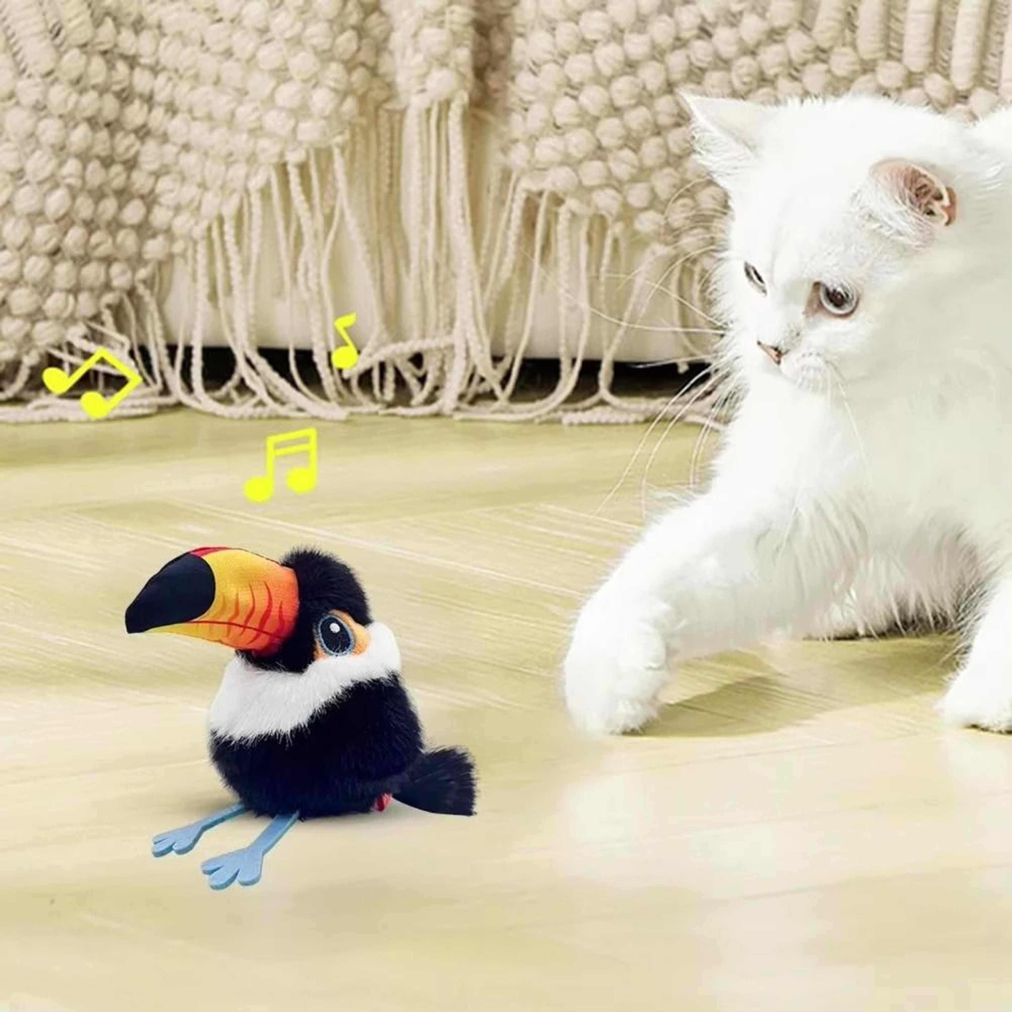 Vibrating ClawActivated Plush Cat Toy  Rechargeable Flapping Motion Teaser  HighYield Indoor Huntin 5