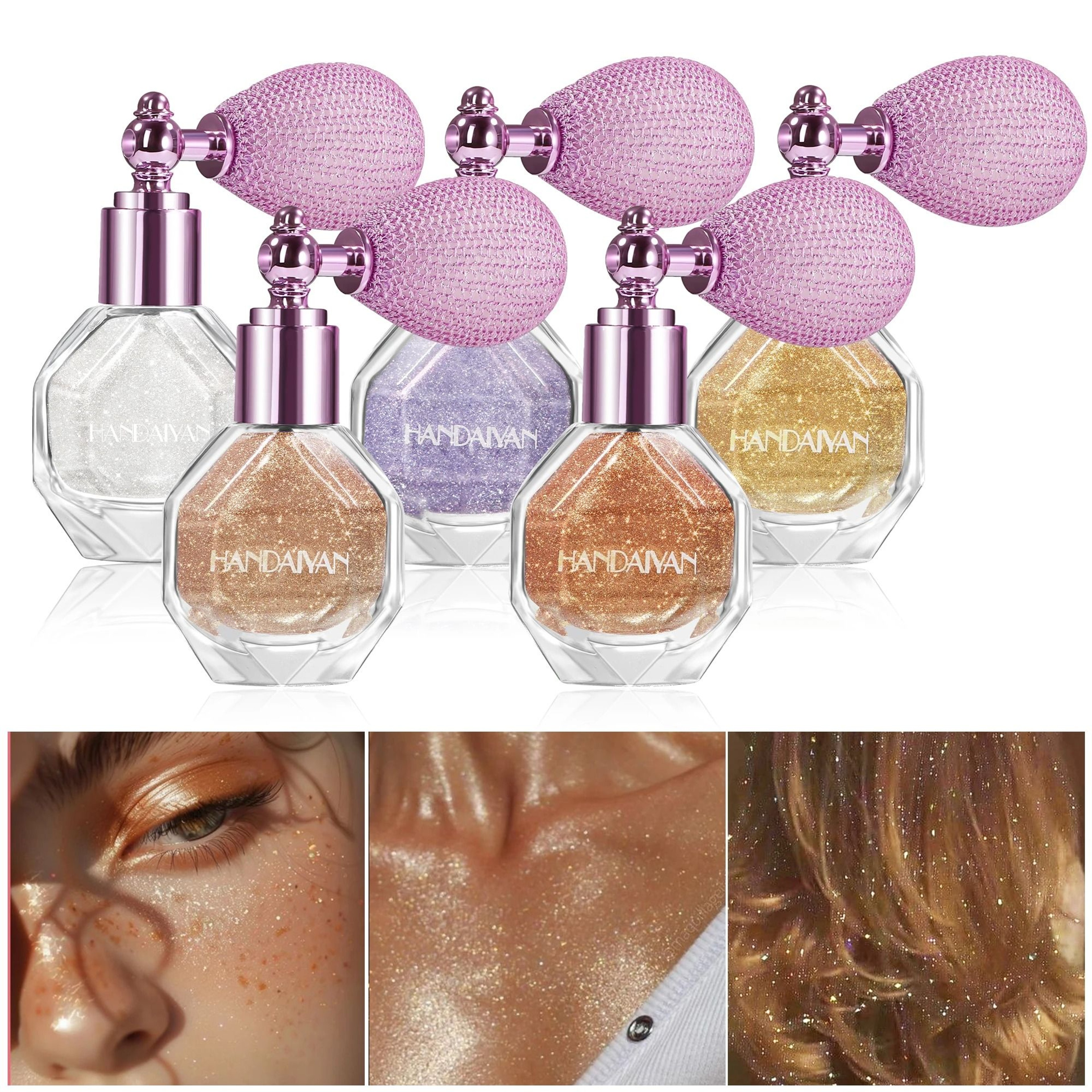 Holographic Glitter Spray  HighYield Shimmer For Hair Body  Clothes  MultiSurface Cosmetic Interact 4