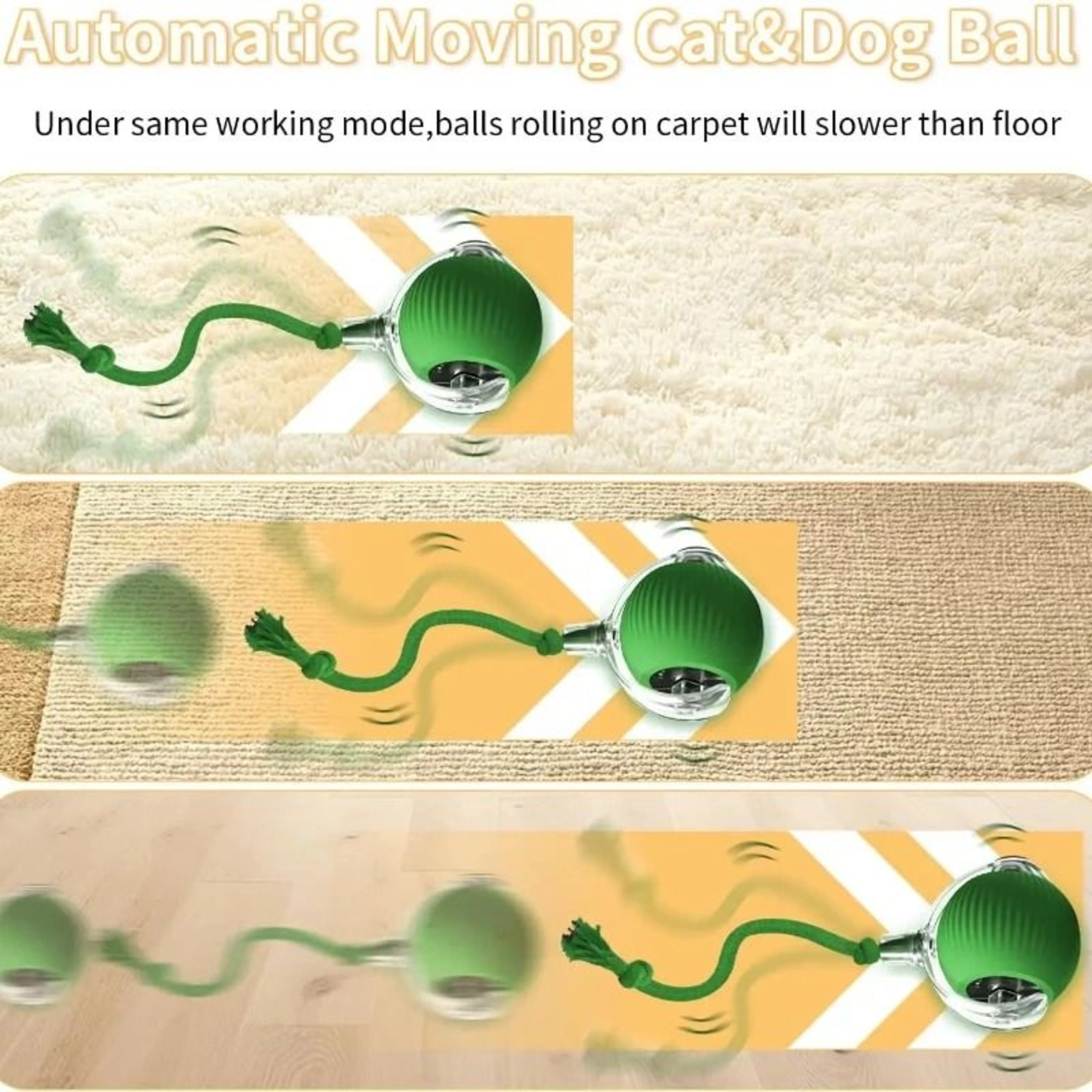 Smart Automatic Rolling Tail Ball Cat Toy 2