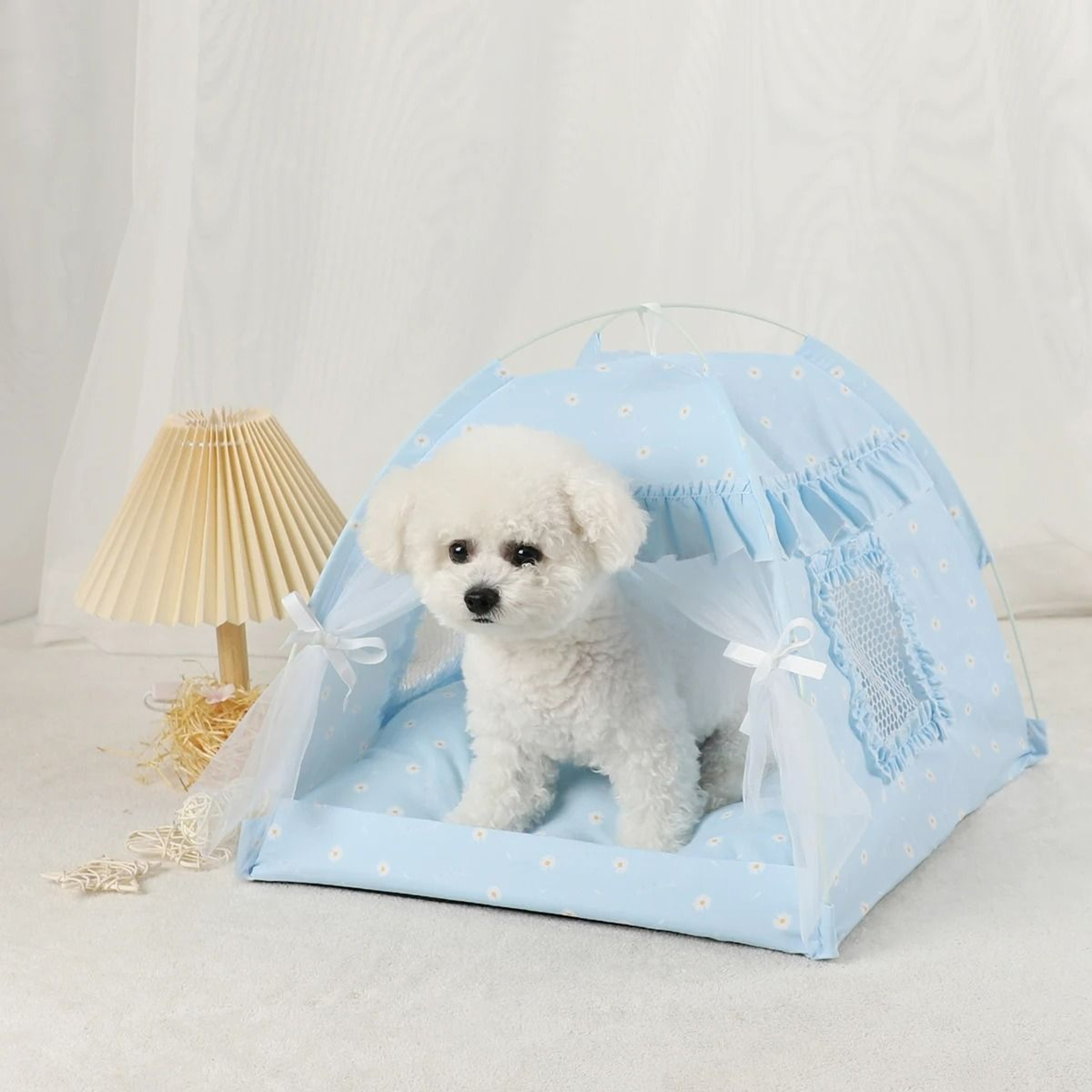 Indoor Pet Tent Bed With Removable Cushion 10
