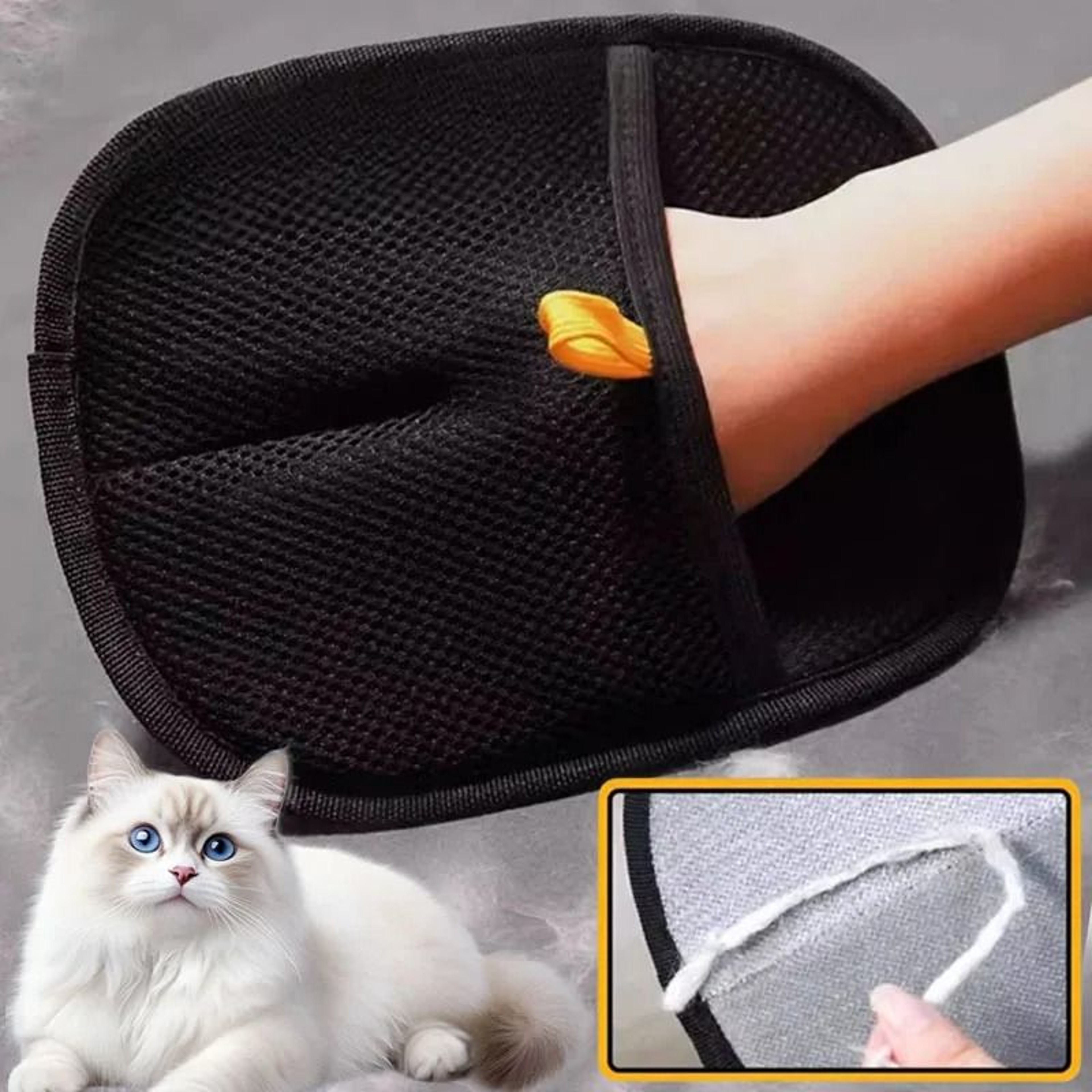 Electrostatic ZeroGrip Pet Hair Removal Mitts 0