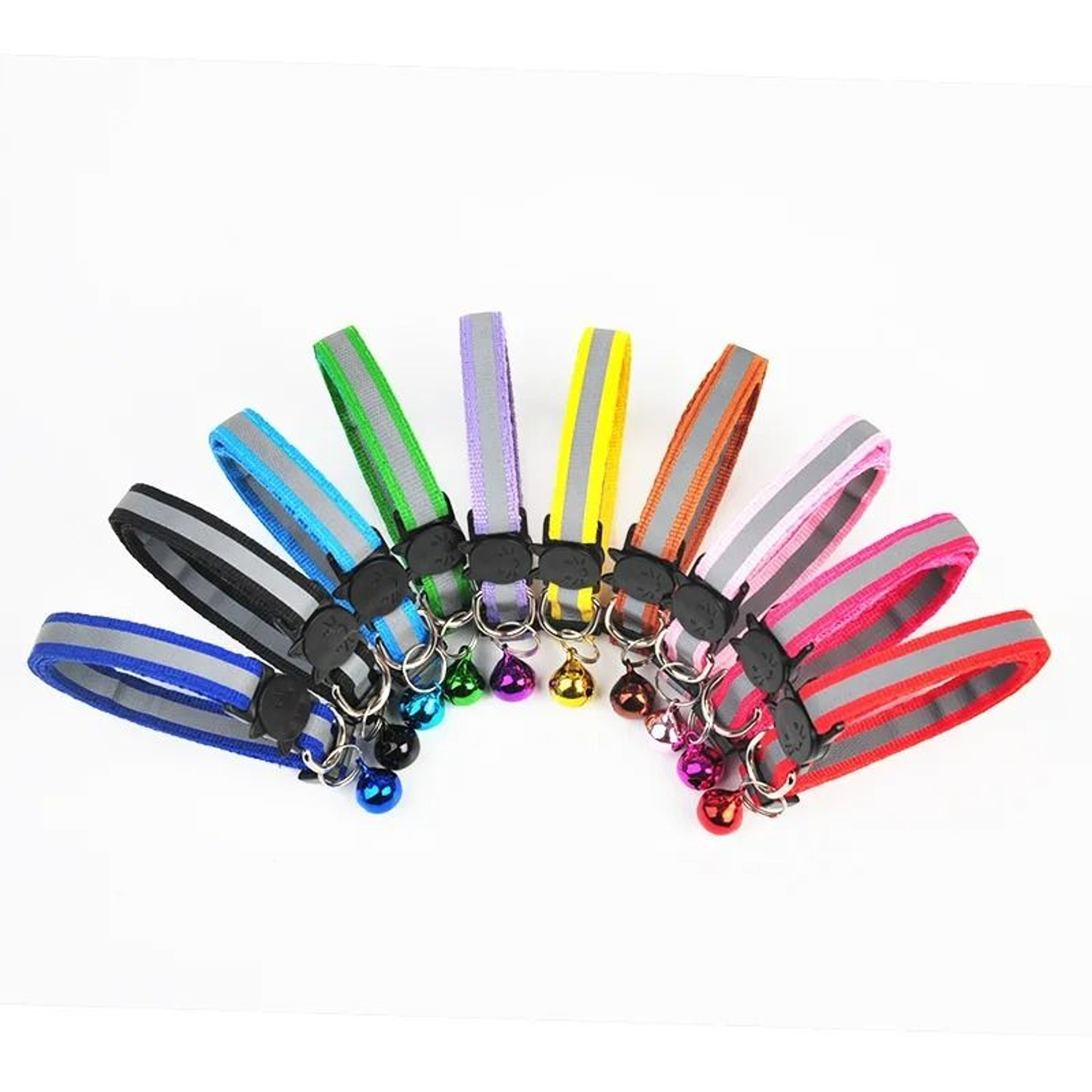 Reflective Safety Breakaway Cat Collar  HighVisibility Newborn Puppy  Kitten ID Ring 5